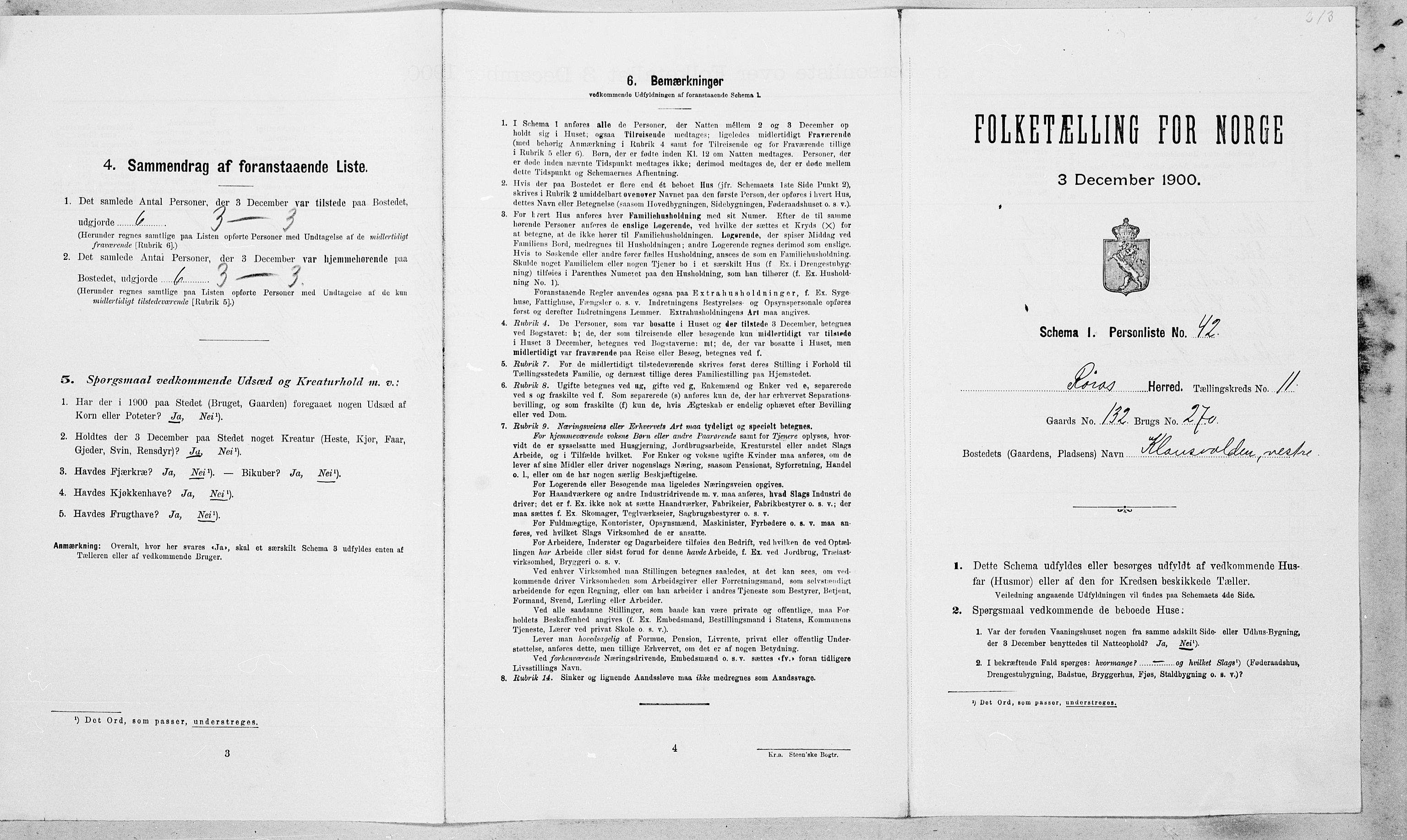 SAT, Folketelling 1900 for 1640 Røros herred, 1900, s. 1228