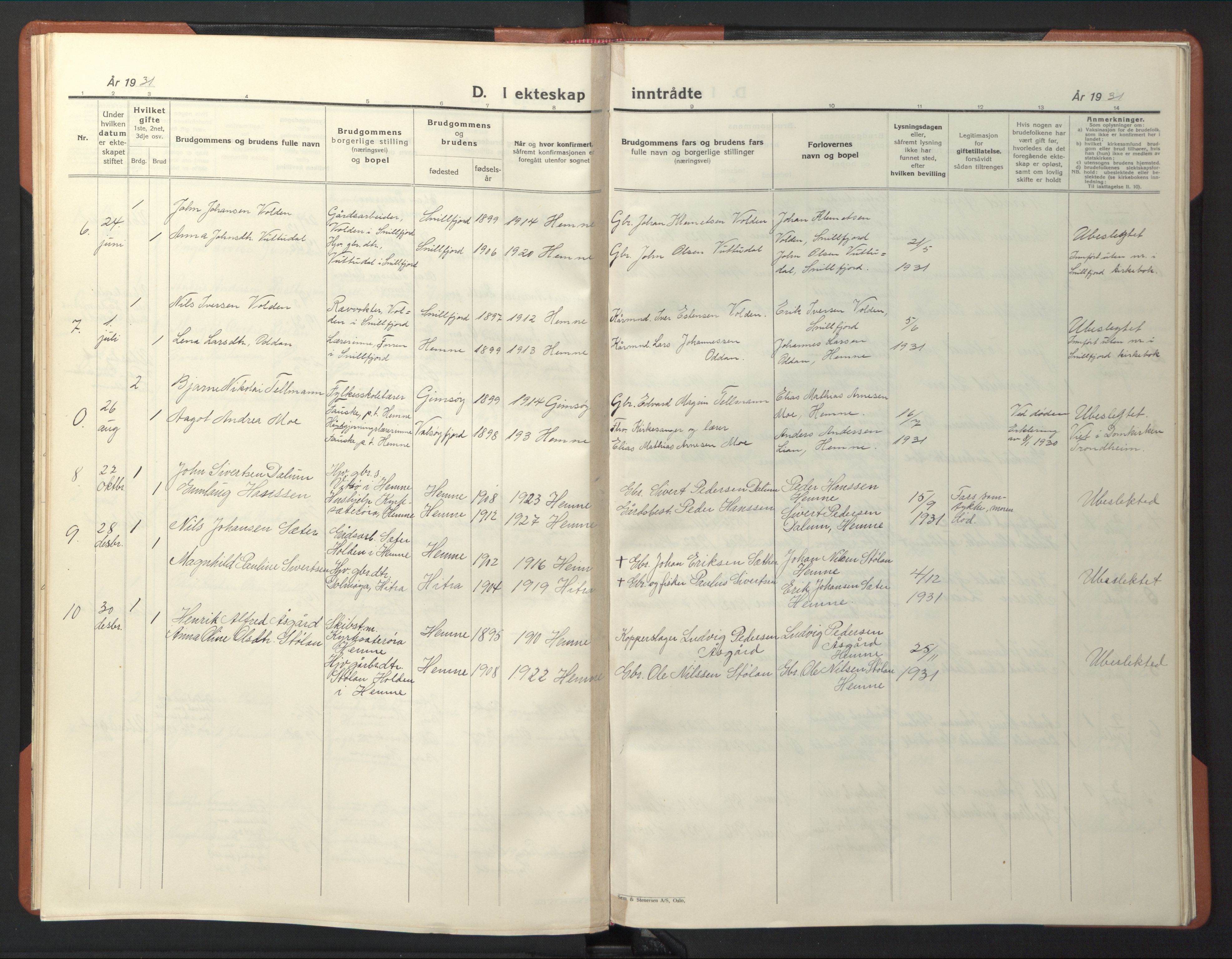 Ministerialprotokoller, klokkerbøker og fødselsregistre - Sør-Trøndelag, SAT/A-1456/630/L0507: Klokkerbok nr. 630C05, 1921-1946
