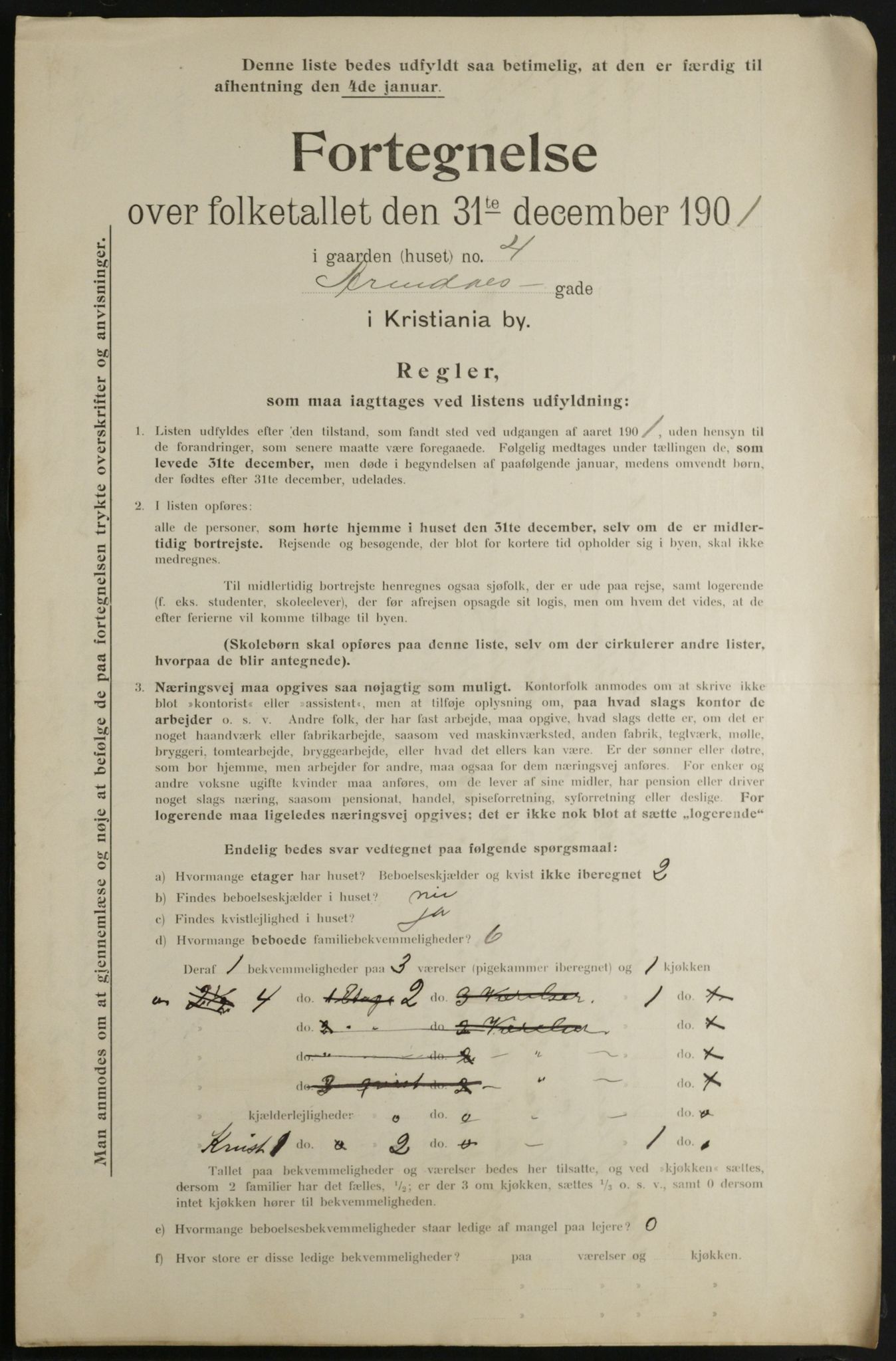 OBA, Kommunal folketelling 31.12.1901 for Kristiania kjøpstad, 1901, s. 402