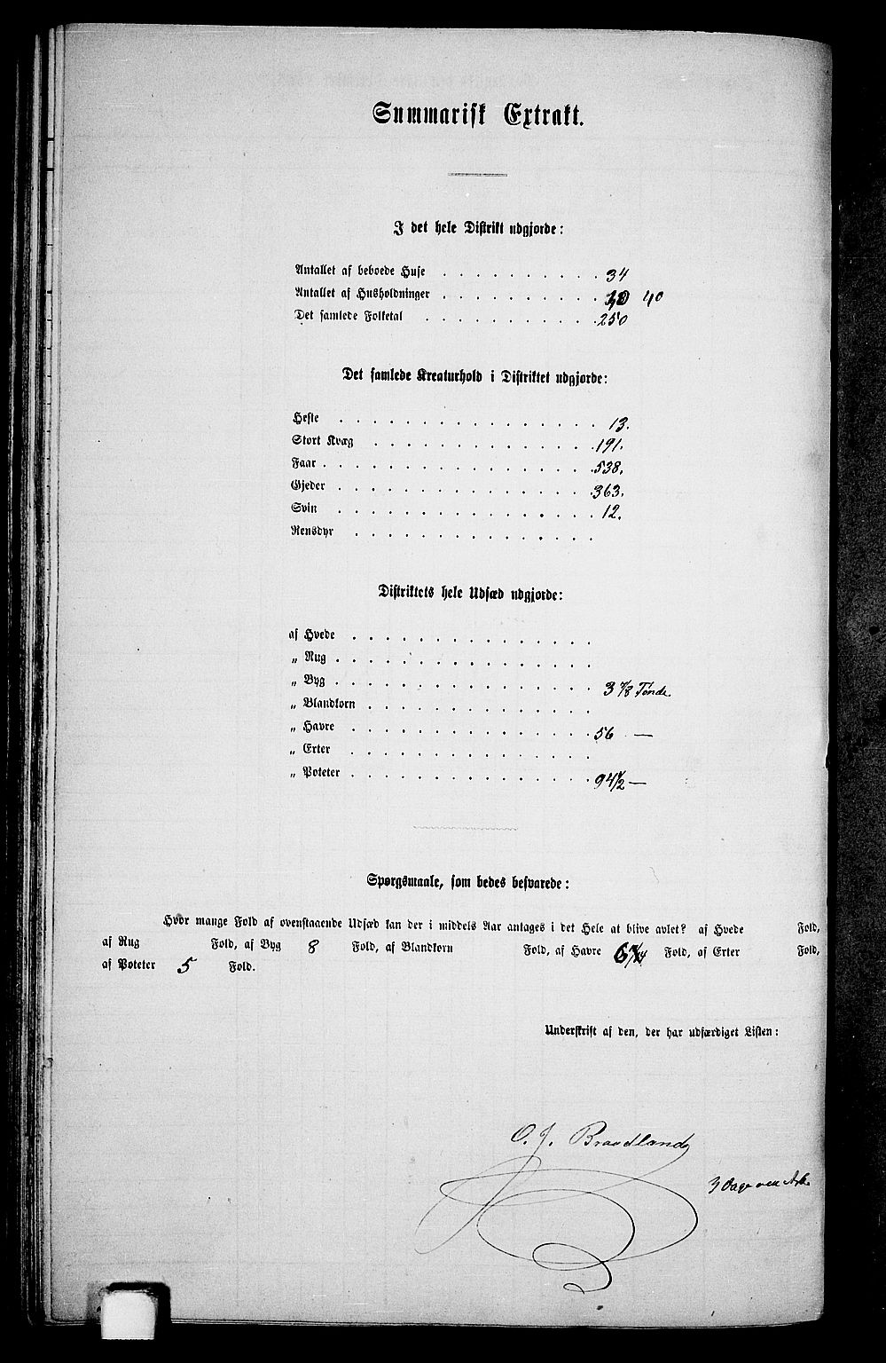 RA, Folketelling 1865 for 1128P Høgsfjord prestegjeld, 1865, s. 77