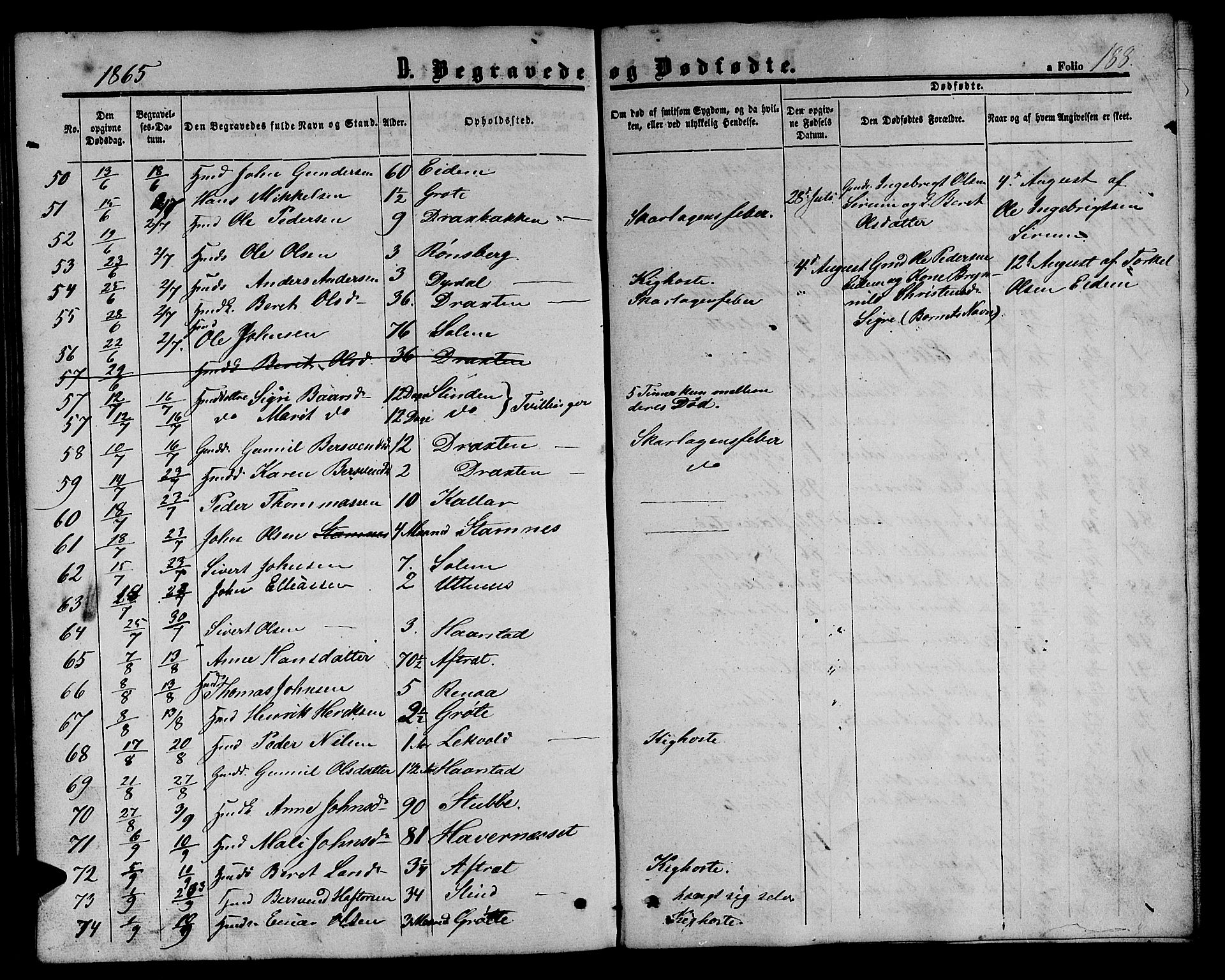 Ministerialprotokoller, klokkerbøker og fødselsregistre - Sør-Trøndelag, AV/SAT-A-1456/695/L1155: Klokkerbok nr. 695C06, 1859-1868, s. 188