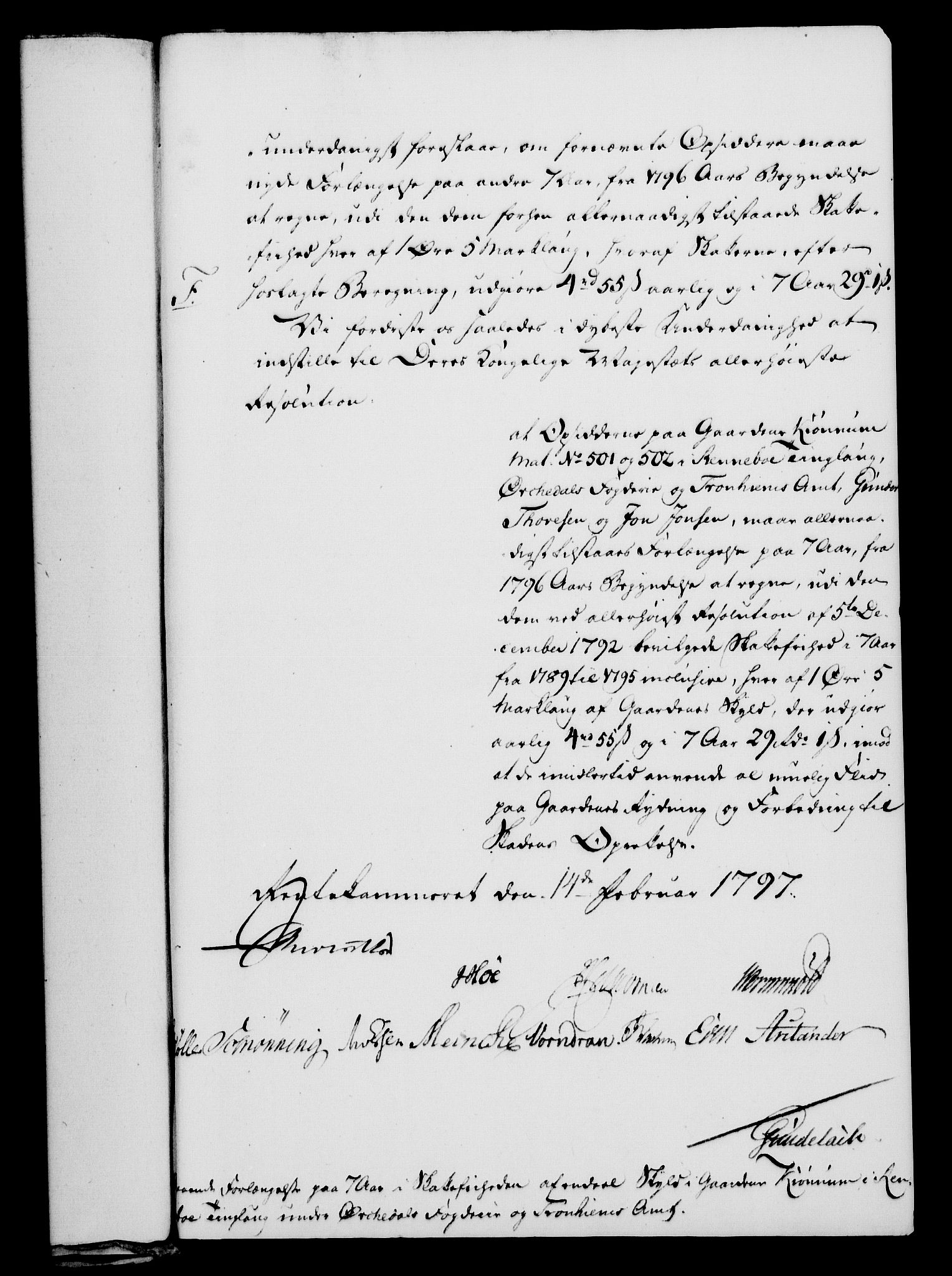 Rentekammeret, Kammerkanselliet, AV/RA-EA-3111/G/Gf/Gfa/L0079: Norsk relasjons- og resolusjonsprotokoll (merket RK 52.79), 1797, s. 94