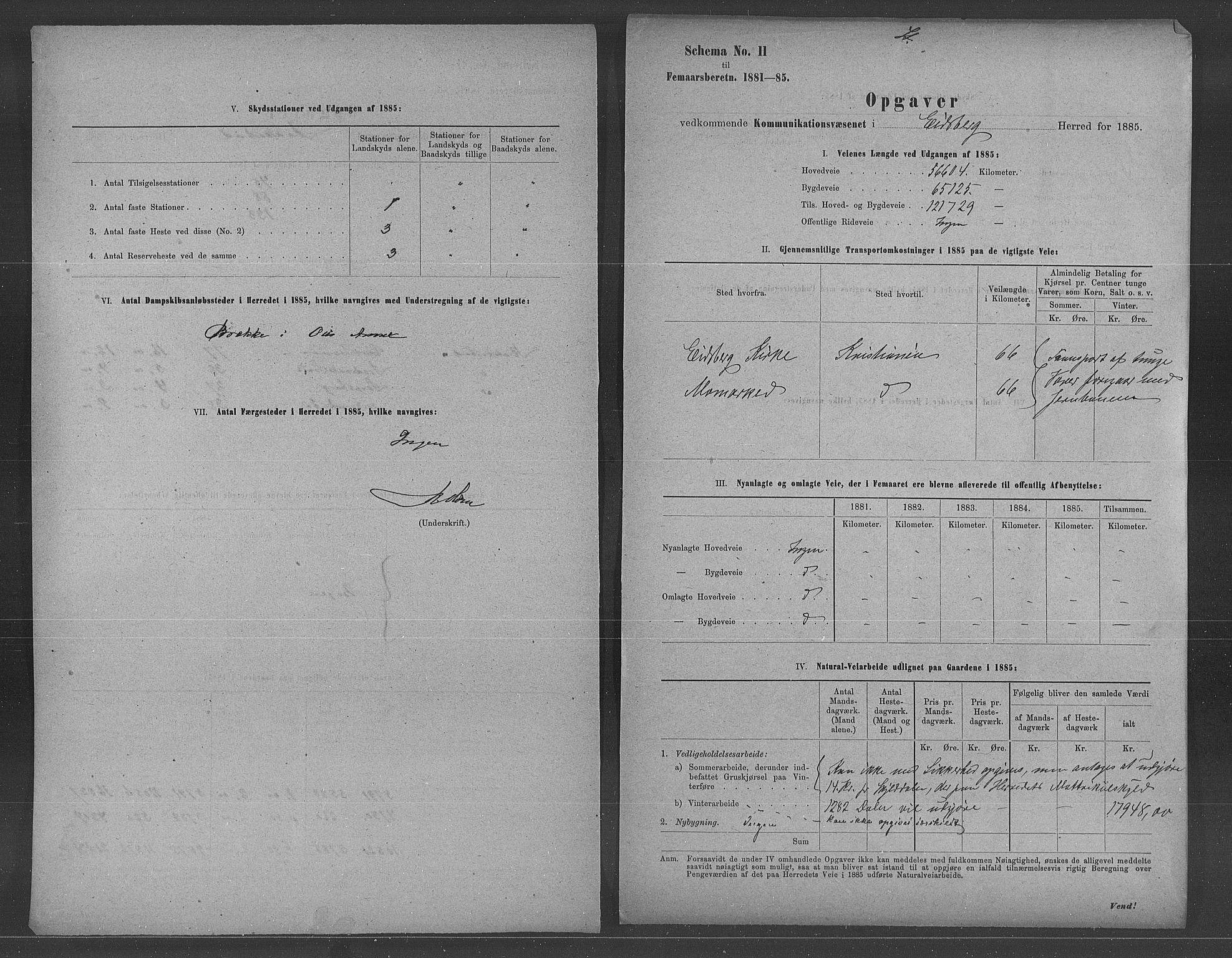 Statistisk sentralbyrå, Næringsøkonomiske emner, Generelt - Amtmennenes femårsberetninger, RA/S-2233/F/Fa/L0061: --, 1881-1885, s. 734