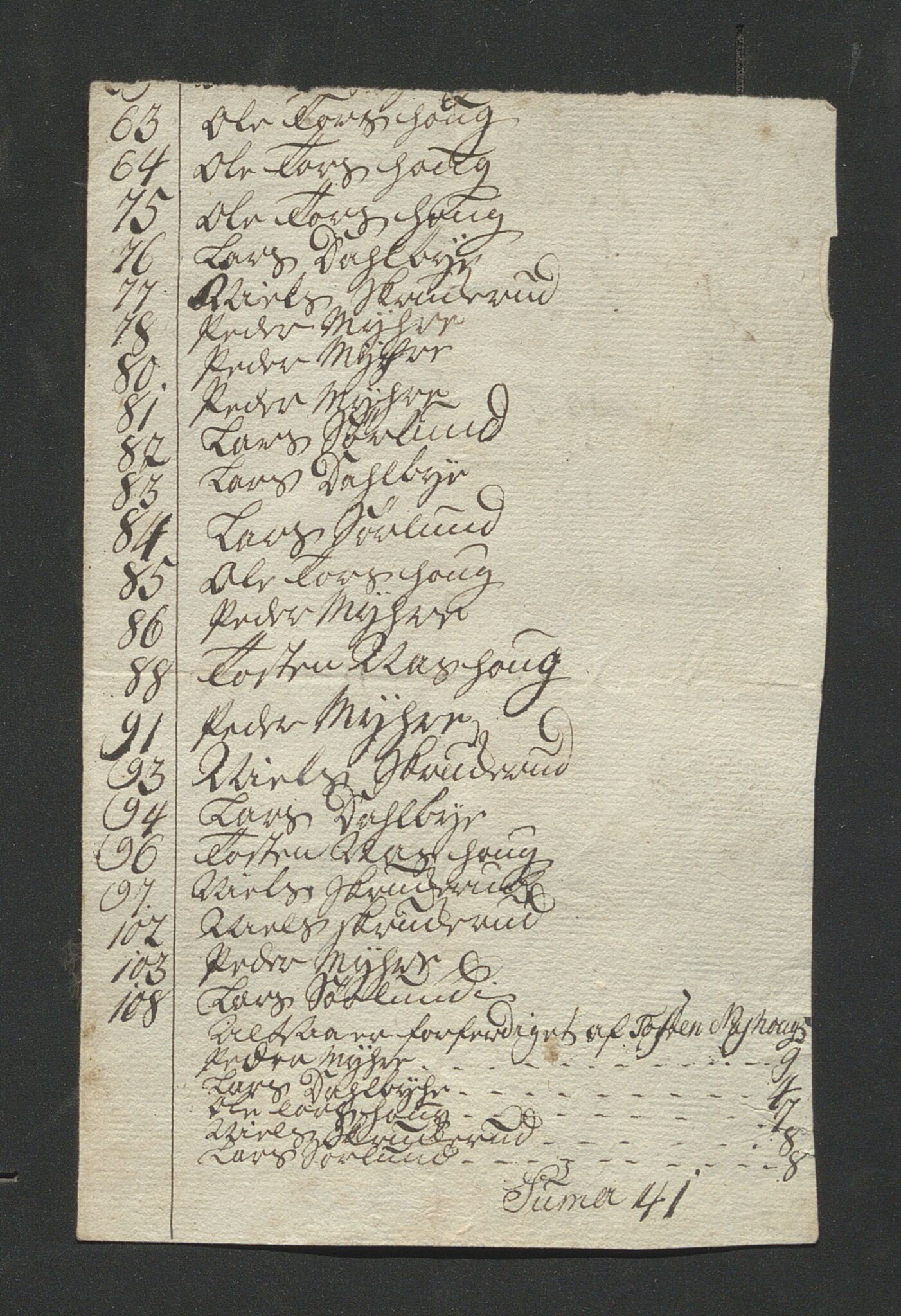 Åker i Vang, Hedmark, og familien Todderud, AV/SAH-ARK-010/J/Jc/L0003: Korrespondanse, 1763-1795, s. 297