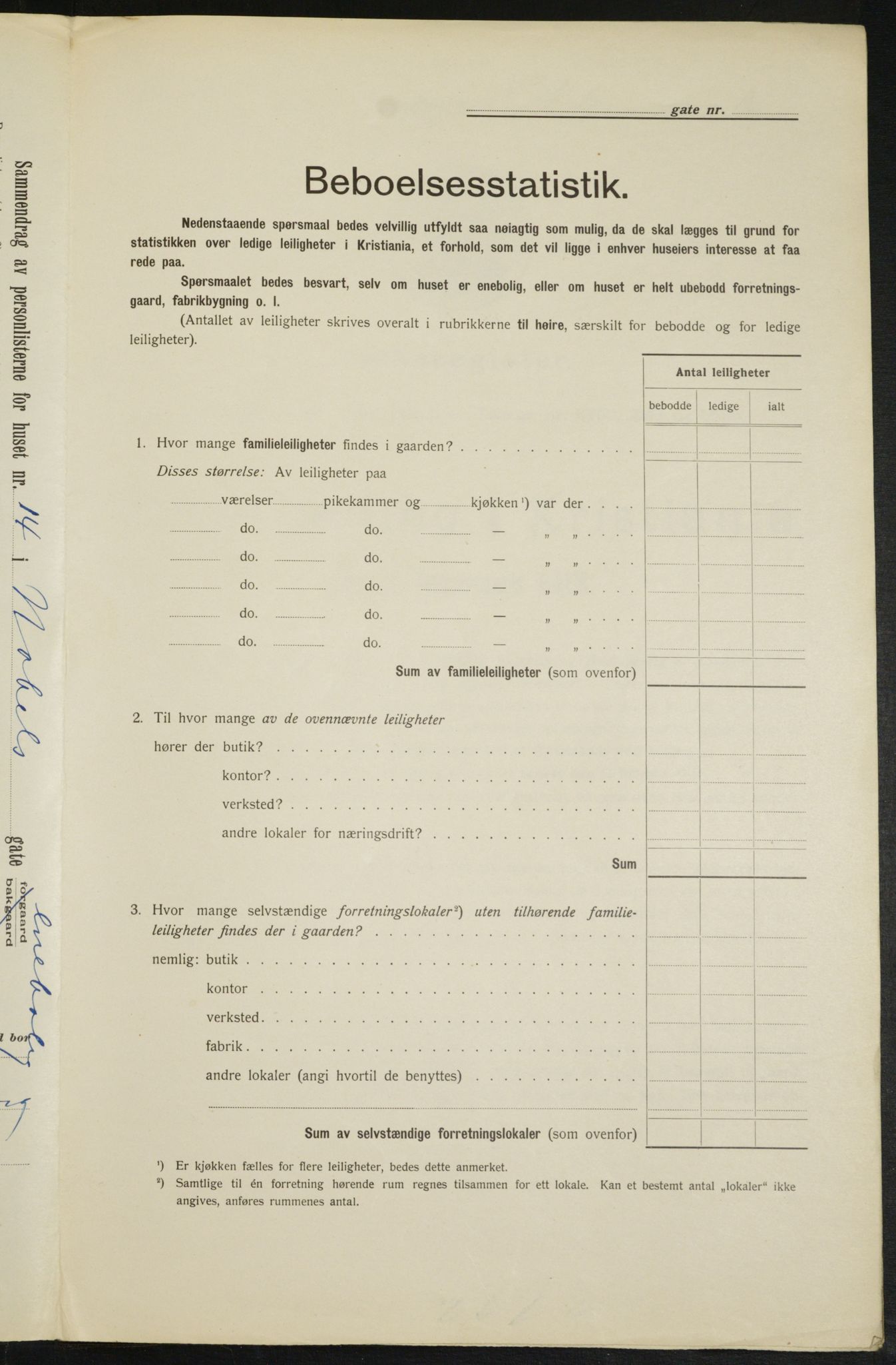 OBA, Kommunal folketelling 1.2.1913 for Kristiania, 1913, s. 71271