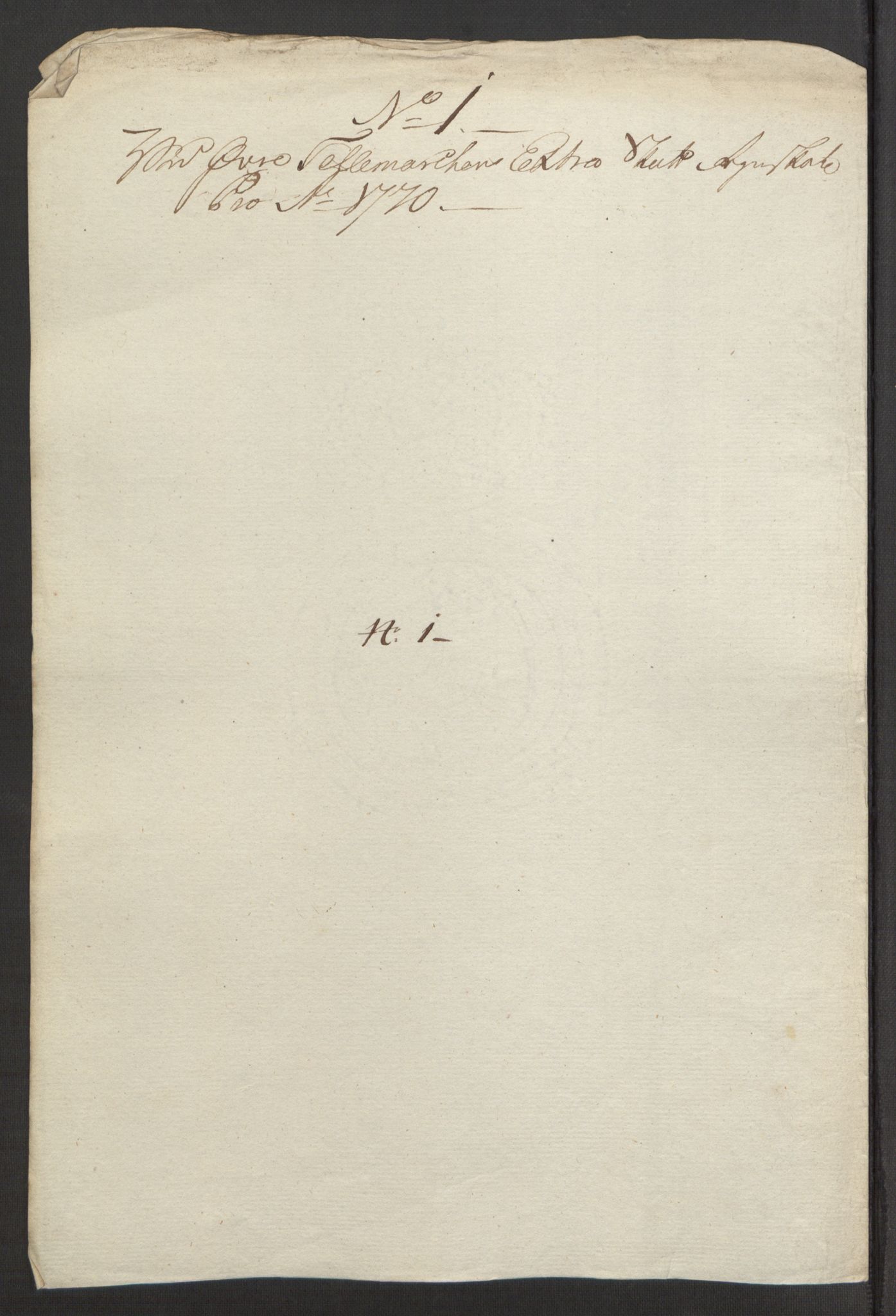 Rentekammeret inntil 1814, Reviderte regnskaper, Fogderegnskap, AV/RA-EA-4092/R38/L2293: Ekstraskatten Øvre Telemark, 1762-1770, s. 426