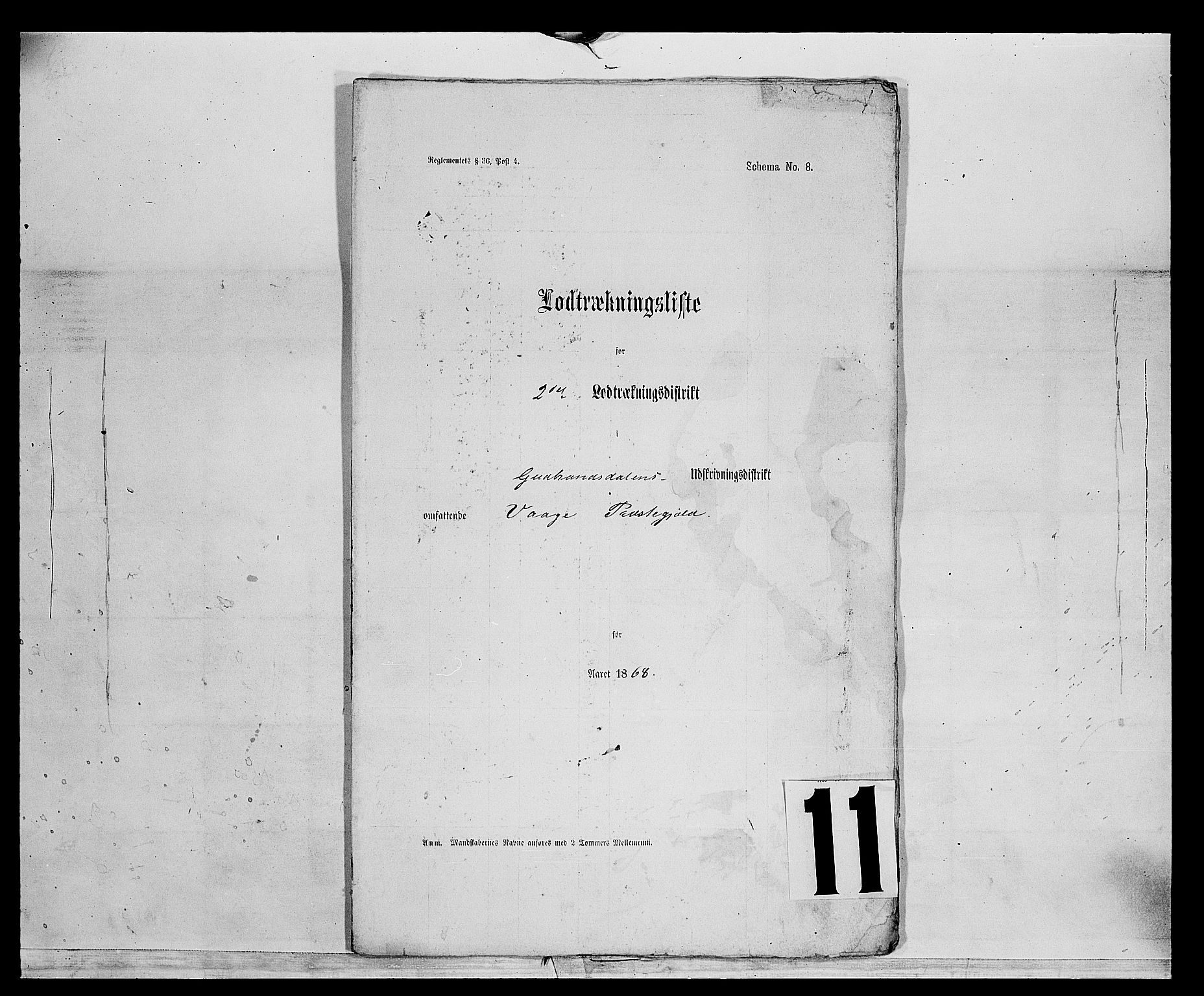 Fylkesmannen i Oppland, SAH/FYO-002/1/K/Kg/L1174: Fron, Nordre og Søndre Fron, Vågå, 1860-1879, s. 441