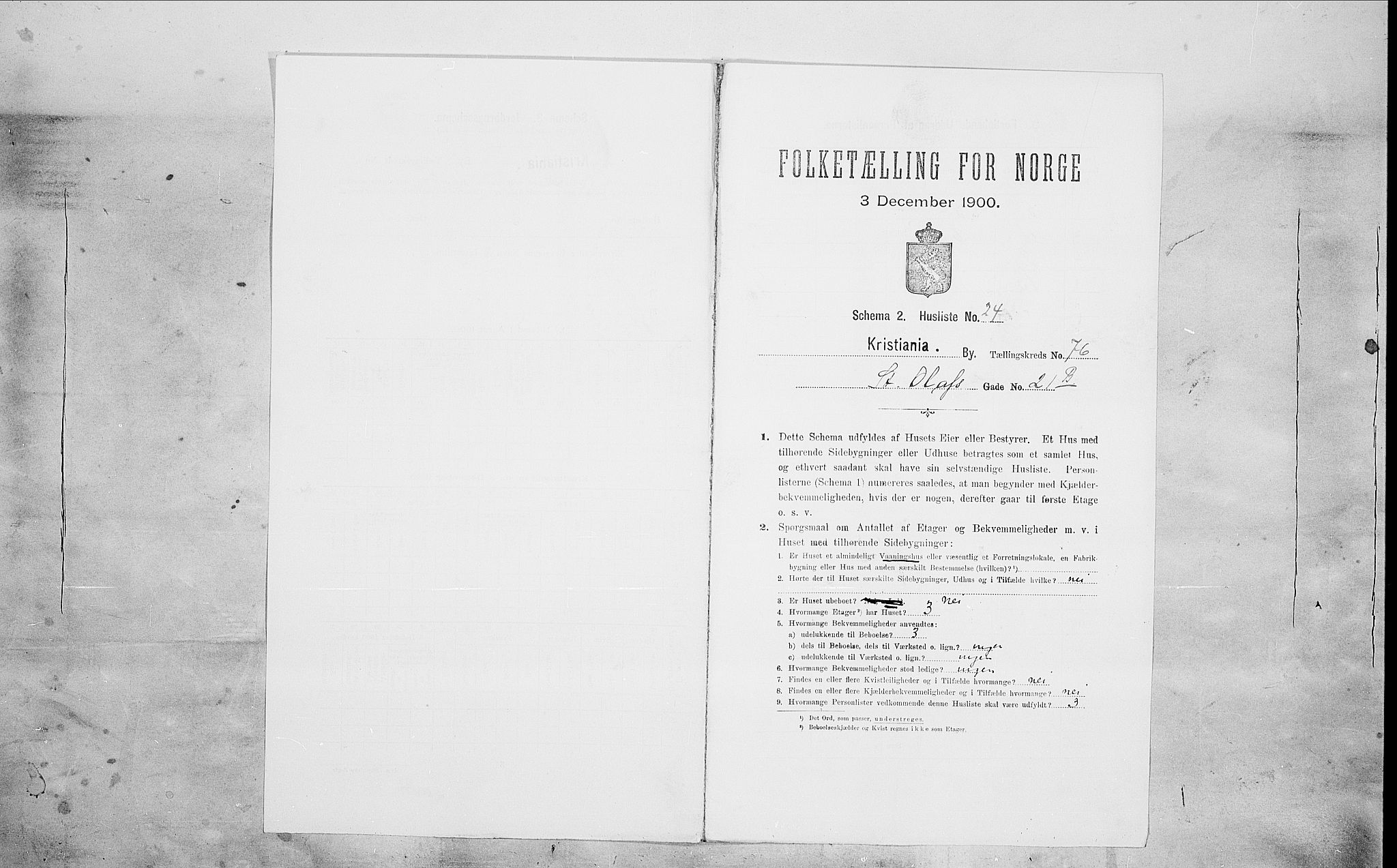 SAO, Folketelling 1900 for 0301 Kristiania kjøpstad, 1900, s. 89982