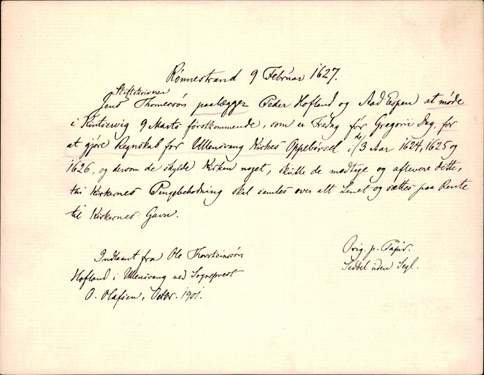 Riksarkivets diplomsamling, AV/RA-EA-5965/F35/F35d/L0003: Innlånte diplomer, seddelregister, 1621-1642, s. 159