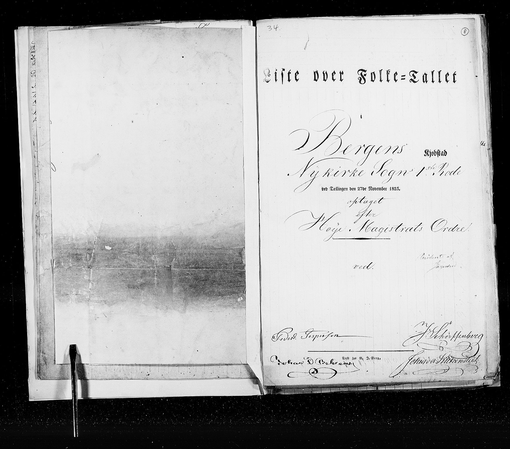 RA, Folketellingen 1825, bind 22: Bergen kjøpstad, 1825, s. 8