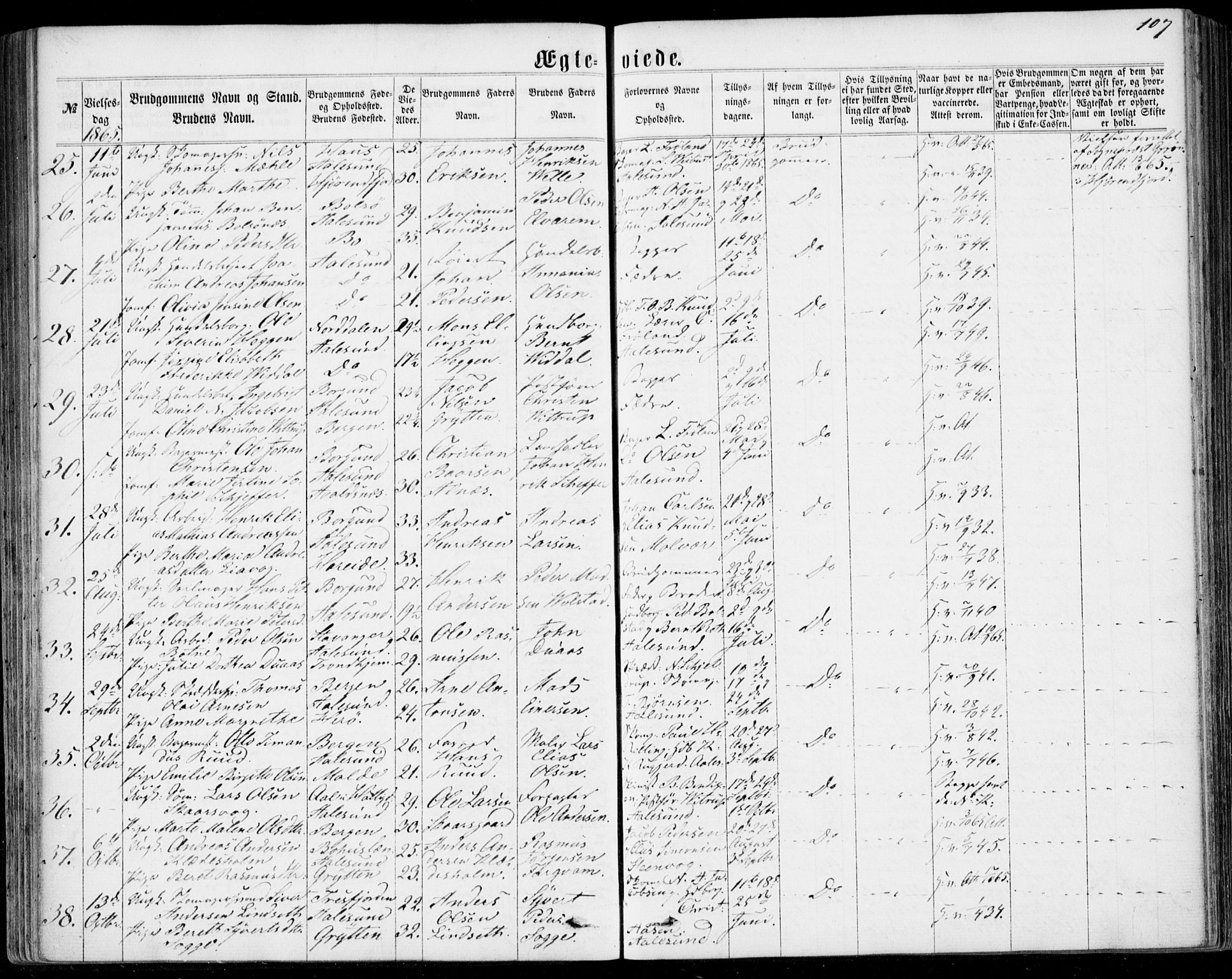 Ministerialprotokoller, klokkerbøker og fødselsregistre - Møre og Romsdal, AV/SAT-A-1454/529/L0452: Ministerialbok nr. 529A02, 1864-1871, s. 107