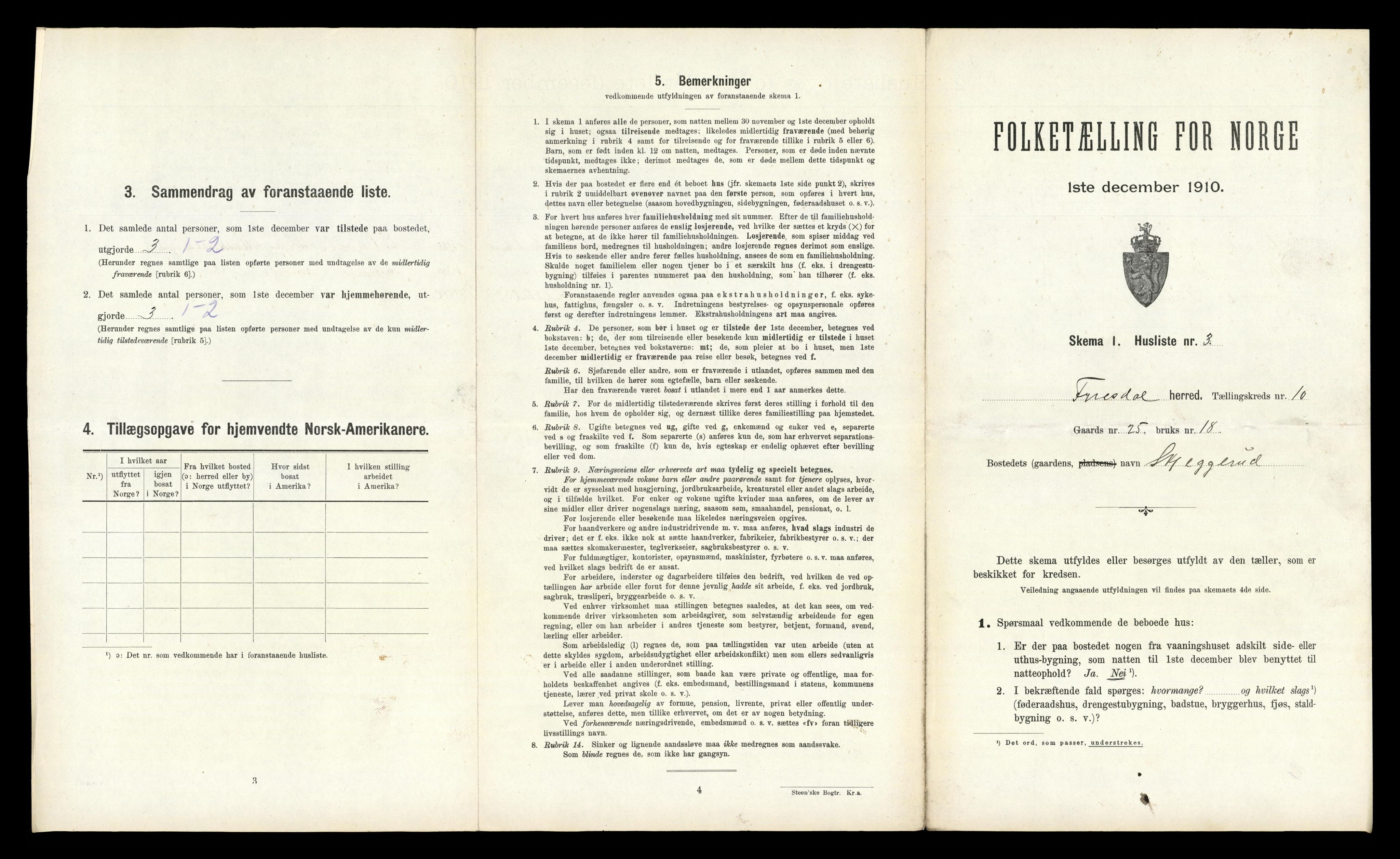 RA, Folketelling 1910 for 0831 Fyresdal herred, 1910, s. 649