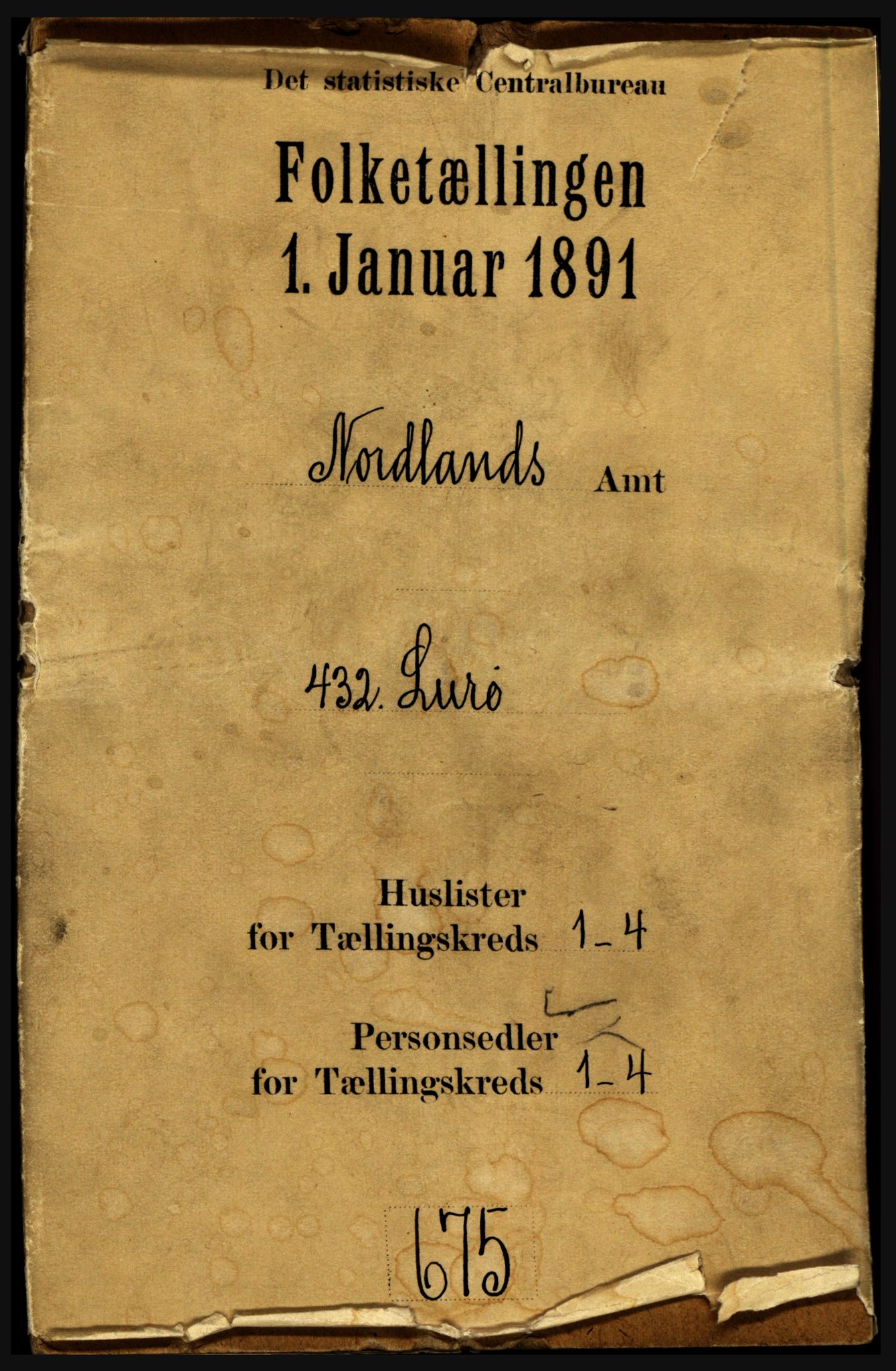 RA, Folketelling 1891 for 1834 Lurøy herred, 1891, s. 14