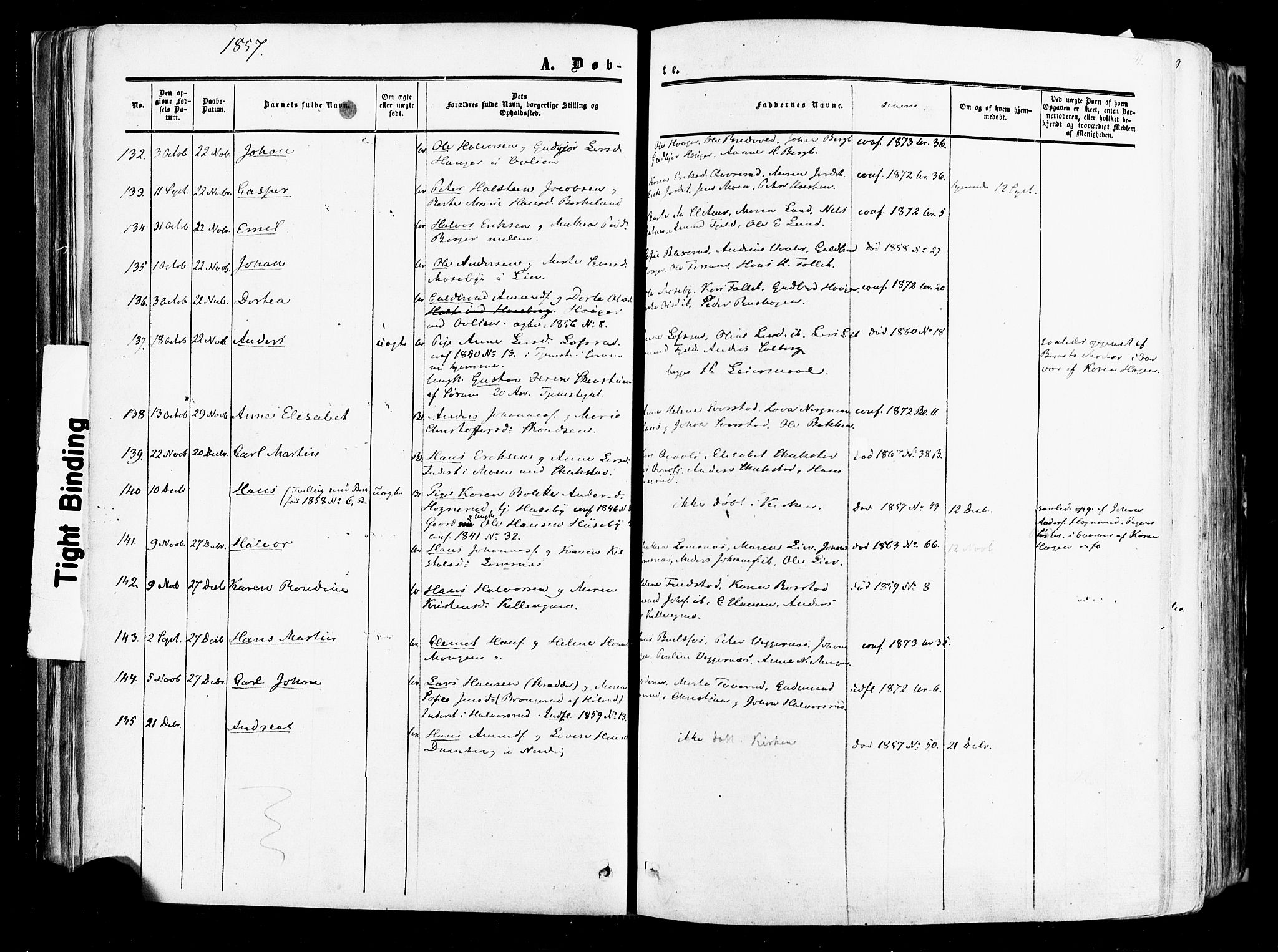Aurskog prestekontor Kirkebøker, SAO/A-10304a/F/Fa/L0007: Ministerialbok nr. I 7, 1854-1877, s. 41