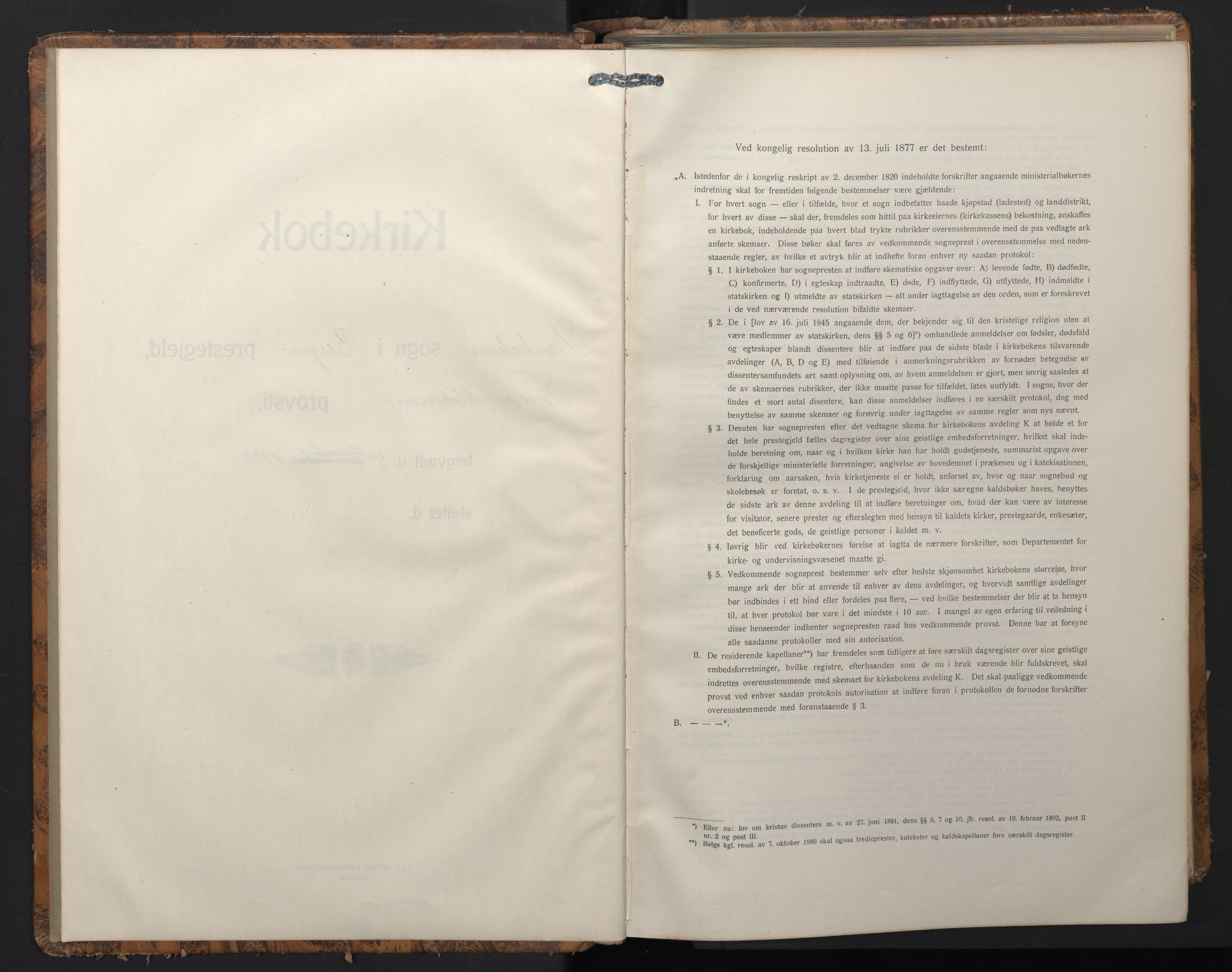 Domkirken sokneprestembete, SAB/A-74801/H/Hab/L0027: Klokkerbok nr. C 7, 1933-1962