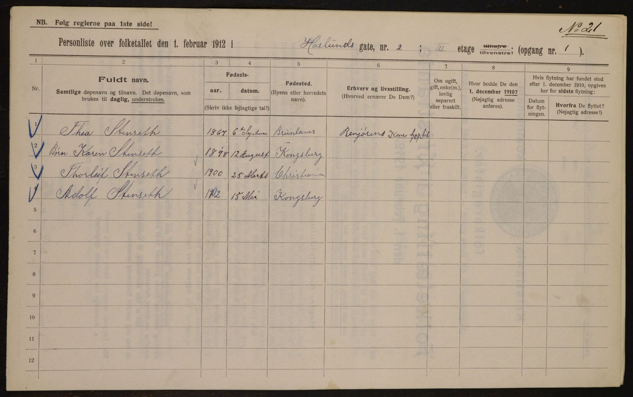 OBA, Kommunal folketelling 1.2.1912 for Kristiania, 1912, s. 35278