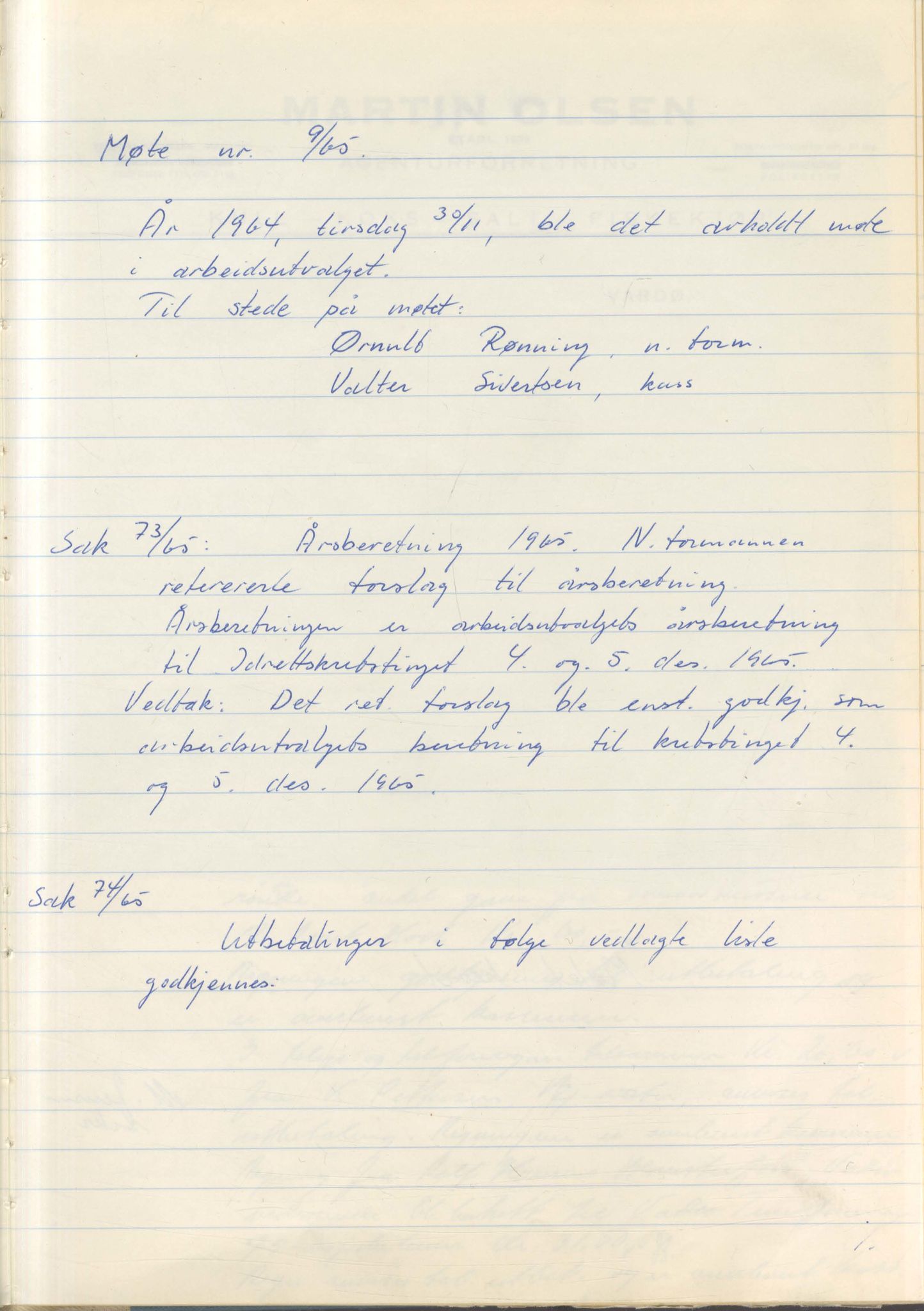 Aust-Finnmark Idrettskrets , FMFB/A-1041/A/L0007: Møteprotokoll for arbeidsutvalg, 1963-1971, s. 70