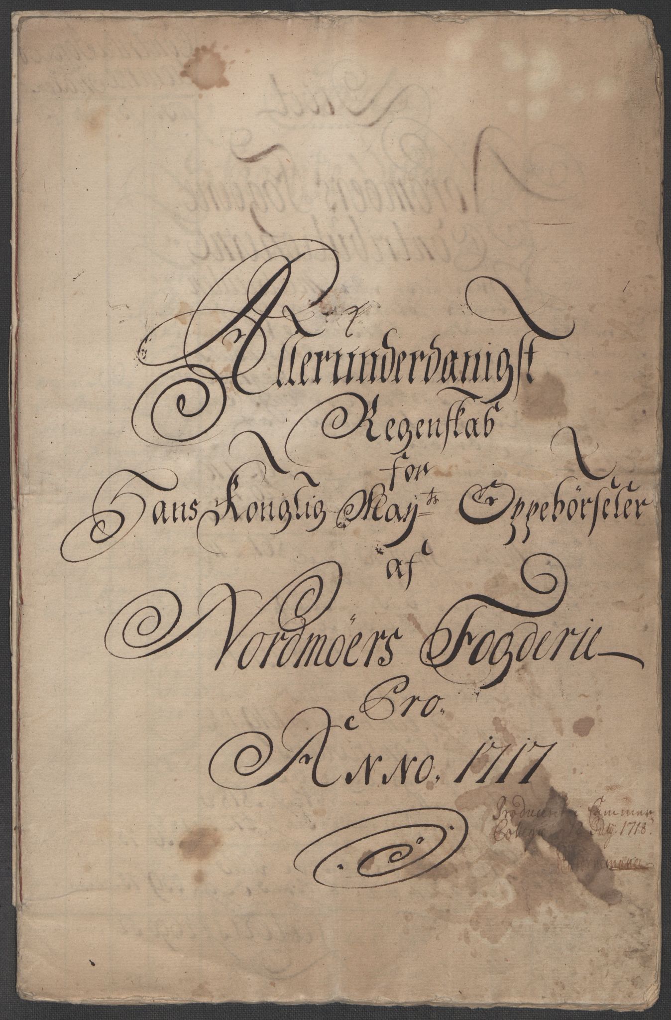 Rentekammeret inntil 1814, Reviderte regnskaper, Fogderegnskap, AV/RA-EA-4092/R56/L3750: Fogderegnskap Nordmøre, 1717, s. 5