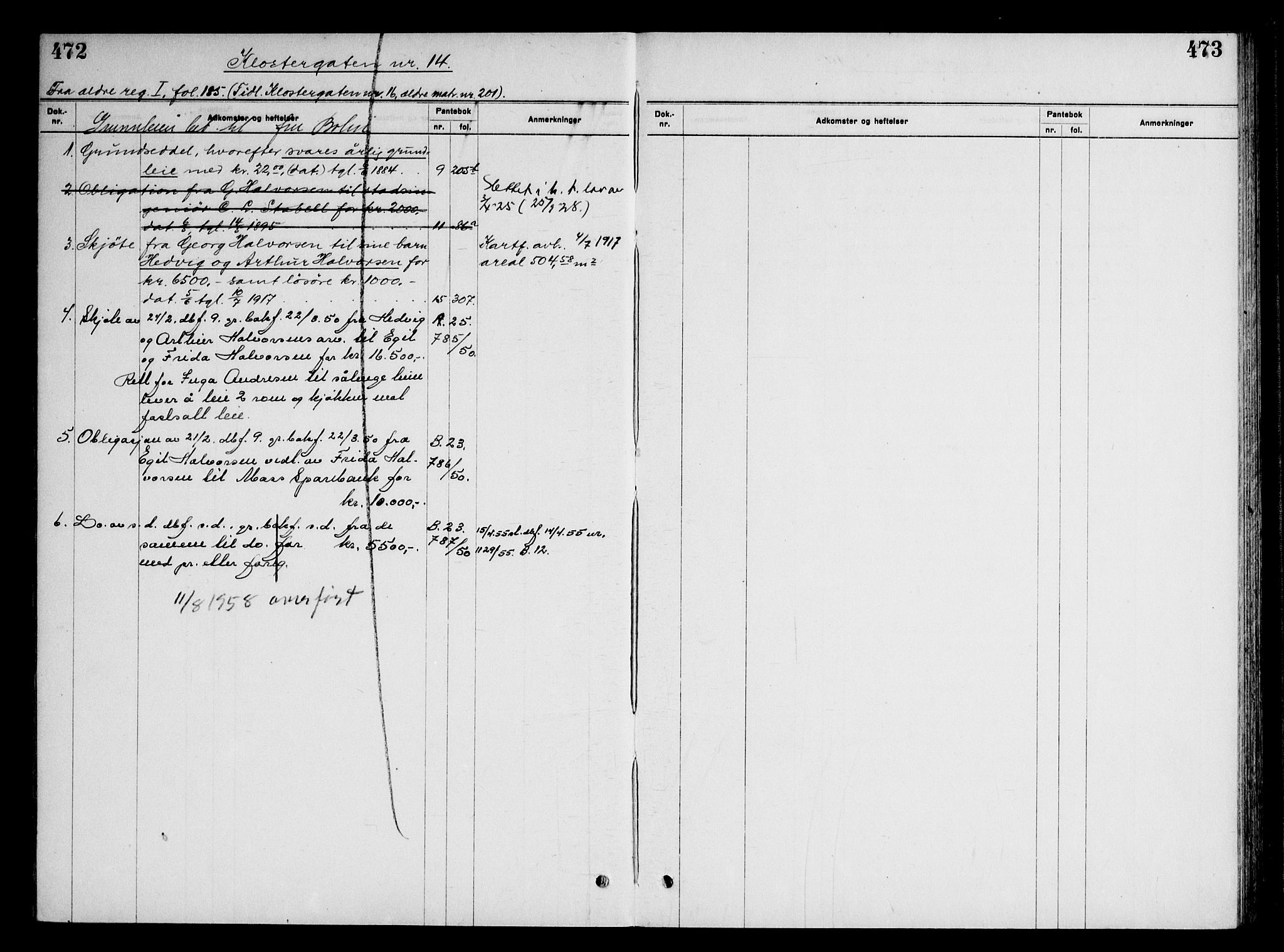 Moss byfogd, SAO/A-10863/G/Ga/Gaf/L0005: Panteregister nr. VI 5, 1921-1921, s. 472-473