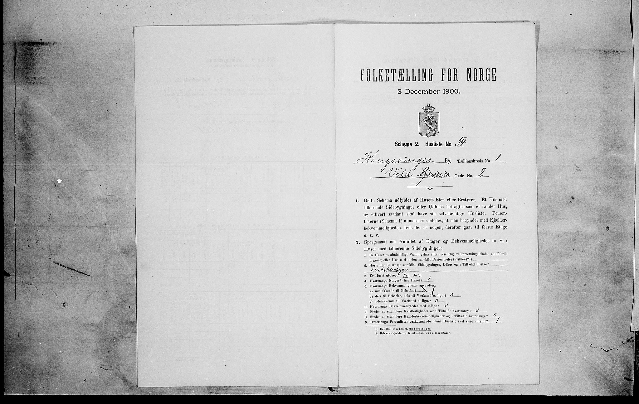 SAH, Folketelling 1900 for 0402 Kongsvinger kjøpstad, 1900, s. 242