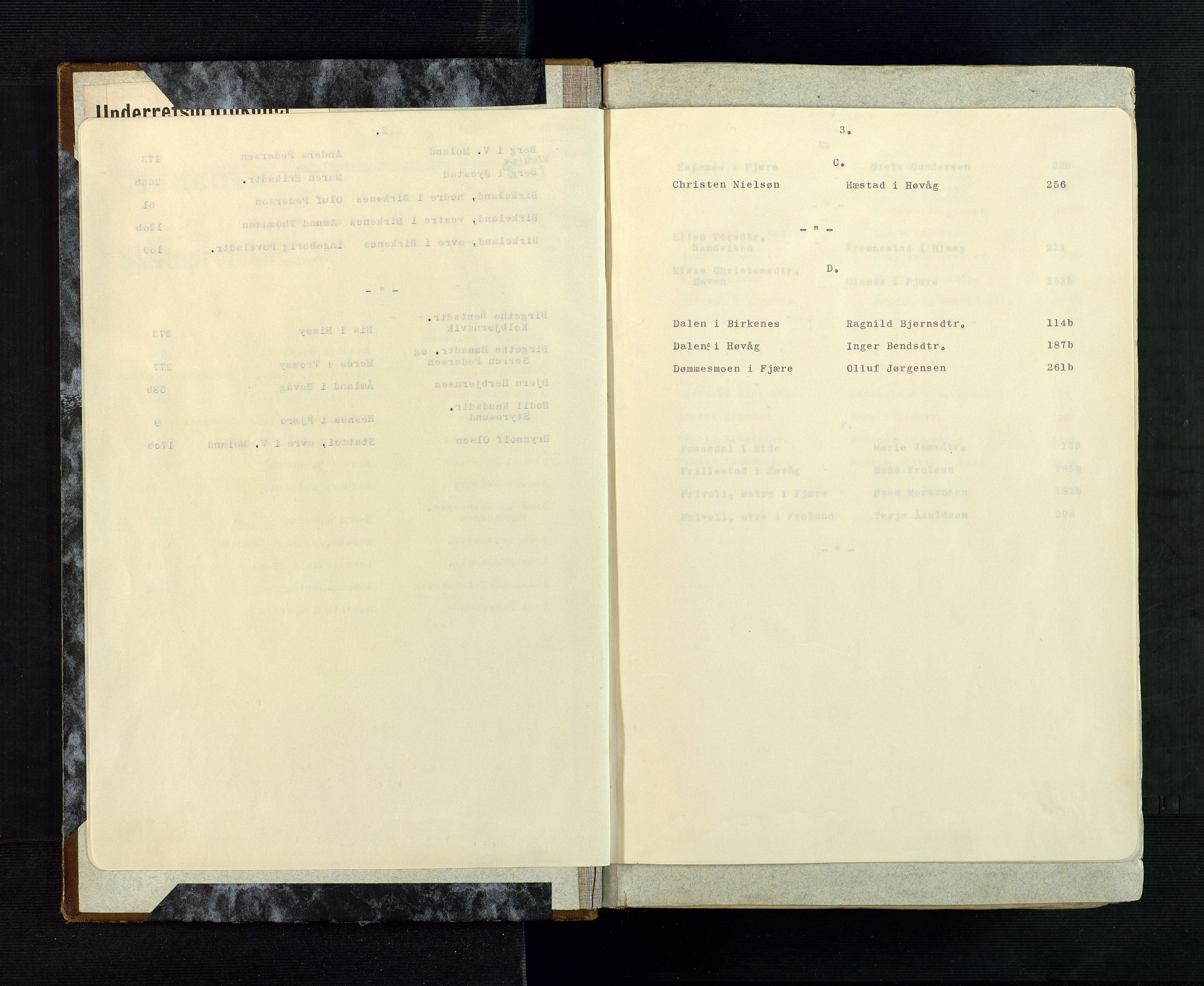 Nedenes sorenskriveri før 1824, AV/SAK-1221-0007/H/Hc/L0001: Skifteprotokoll med register nr 1, Sand og Bringsvær, 1692-1696