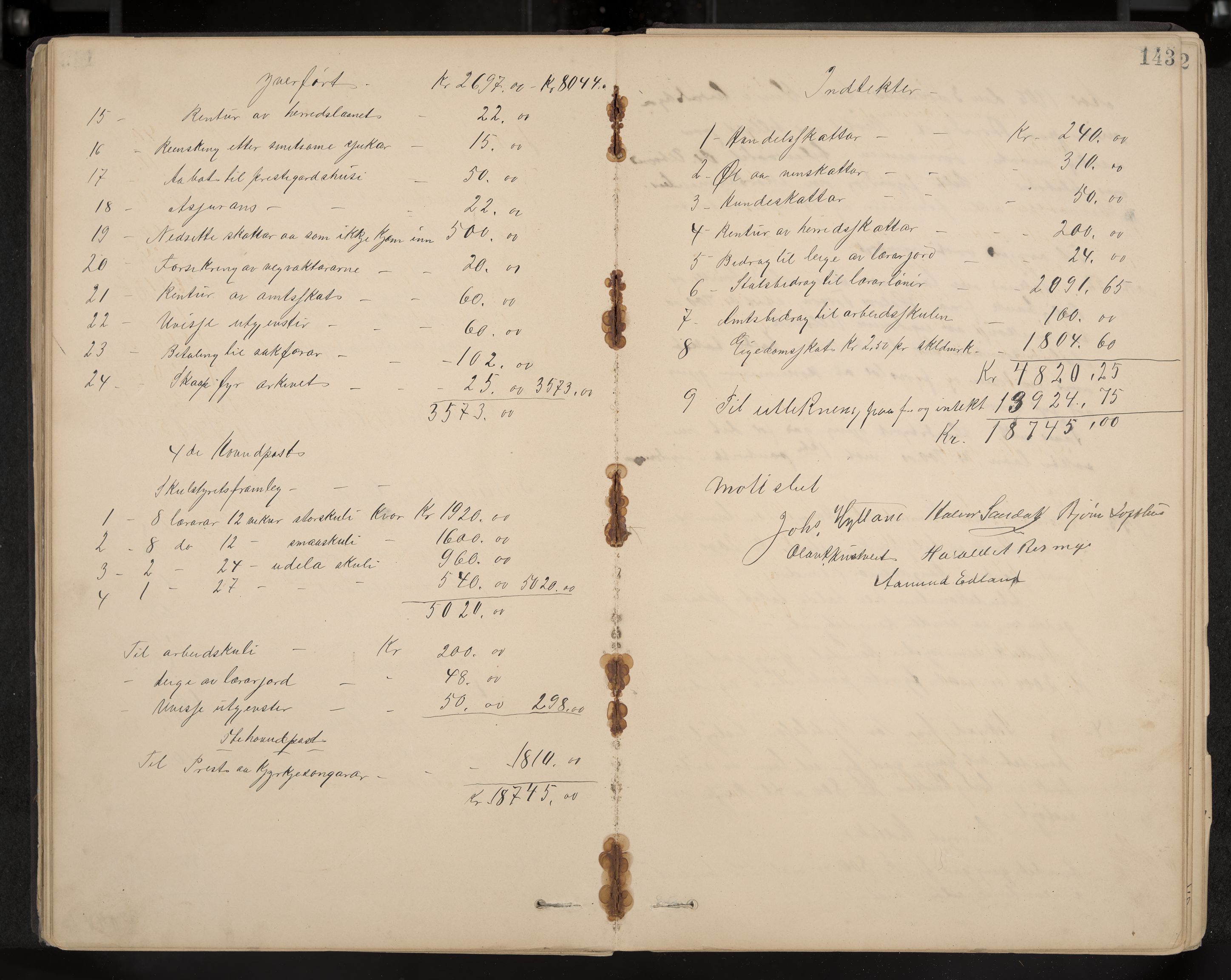 Vinje formannskap og sentraladministrasjon, IKAK/0834021-1/A/L0002: Møtebok, 1889-1913, s. 145