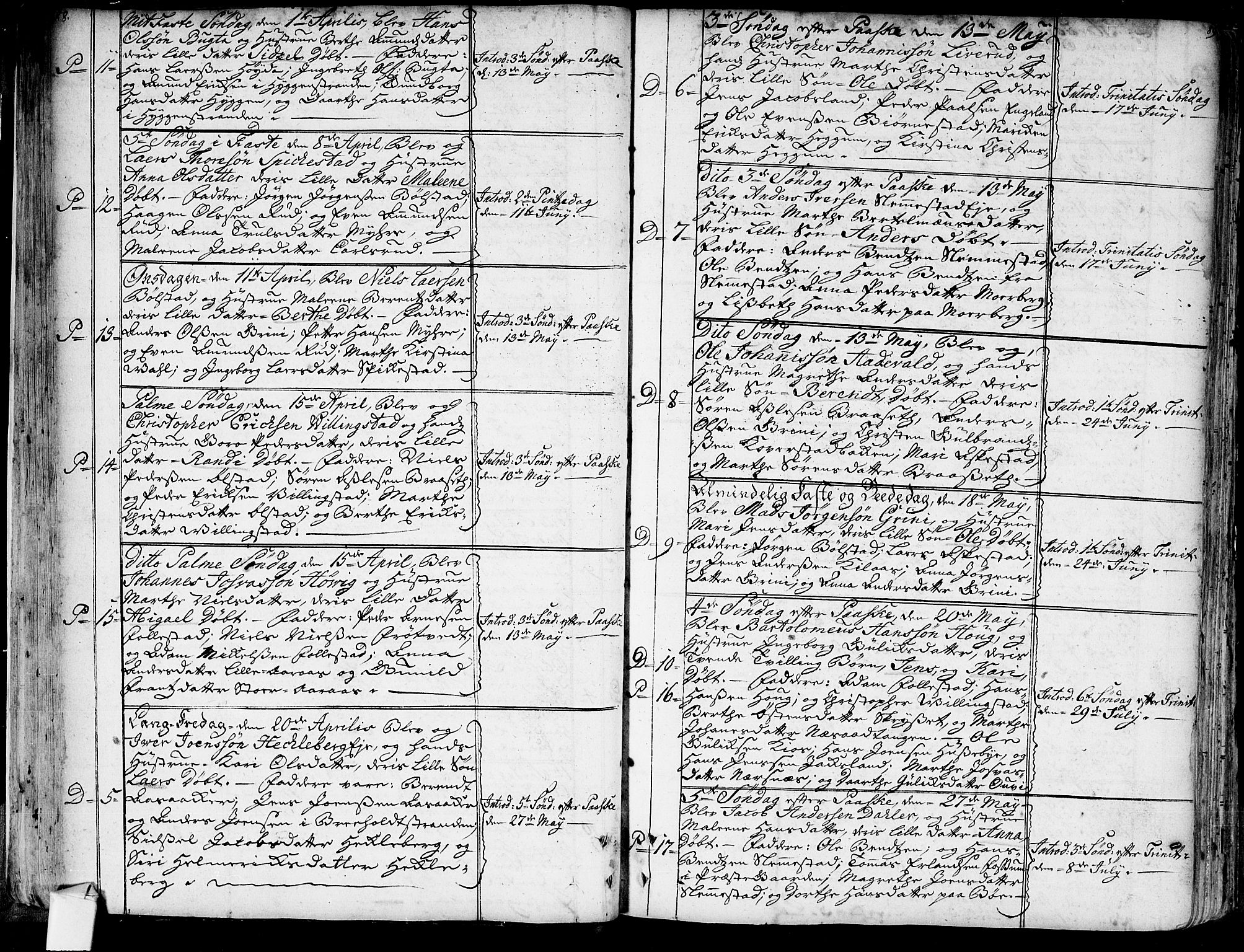 Røyken kirkebøker, AV/SAKO-A-241/G/Ga/L0001: Klokkerbok nr. 1, 1740-1768, s. 88-89