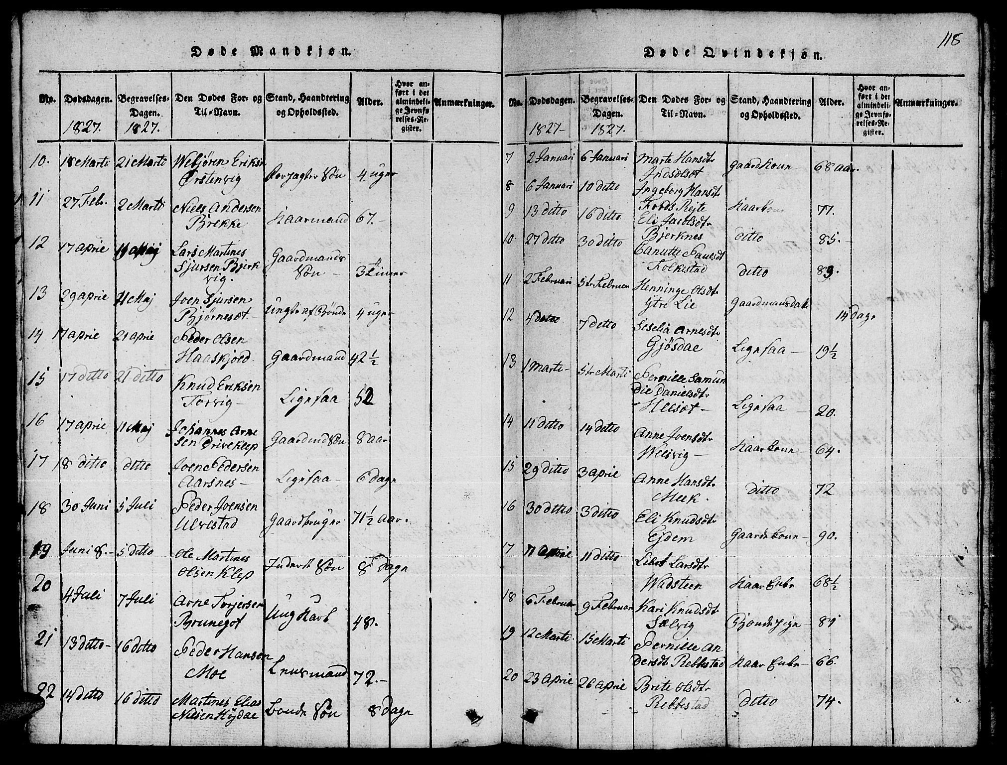 Ministerialprotokoller, klokkerbøker og fødselsregistre - Møre og Romsdal, AV/SAT-A-1454/511/L0155: Klokkerbok nr. 511C01, 1817-1829, s. 118