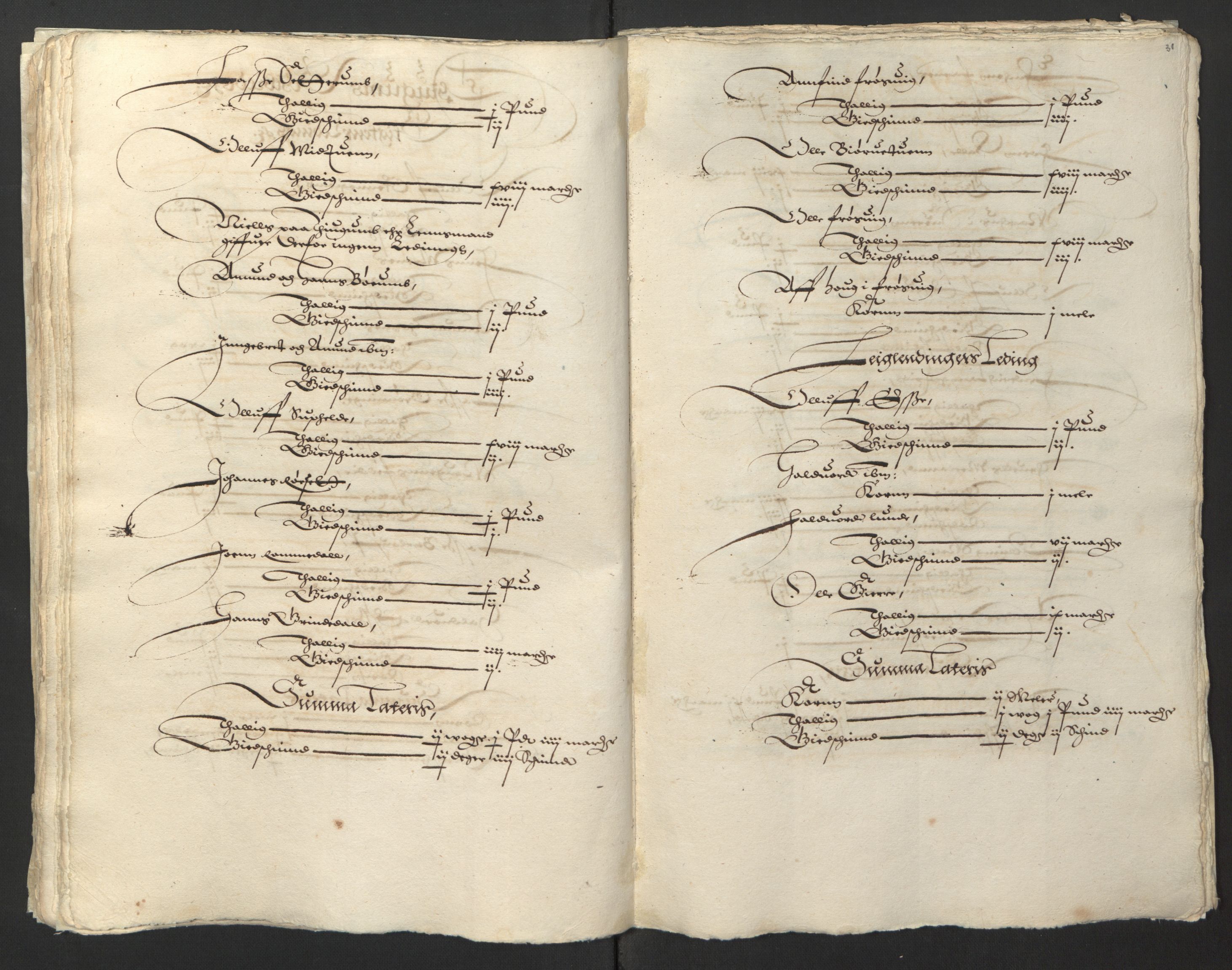 Stattholderembetet 1572-1771, RA/EA-2870/Ek/L0003/0001: Jordebøker til utlikning av garnisonsskatt 1624-1626: / Jordebøker for Bergenhus len, 1624-1625, s. 147