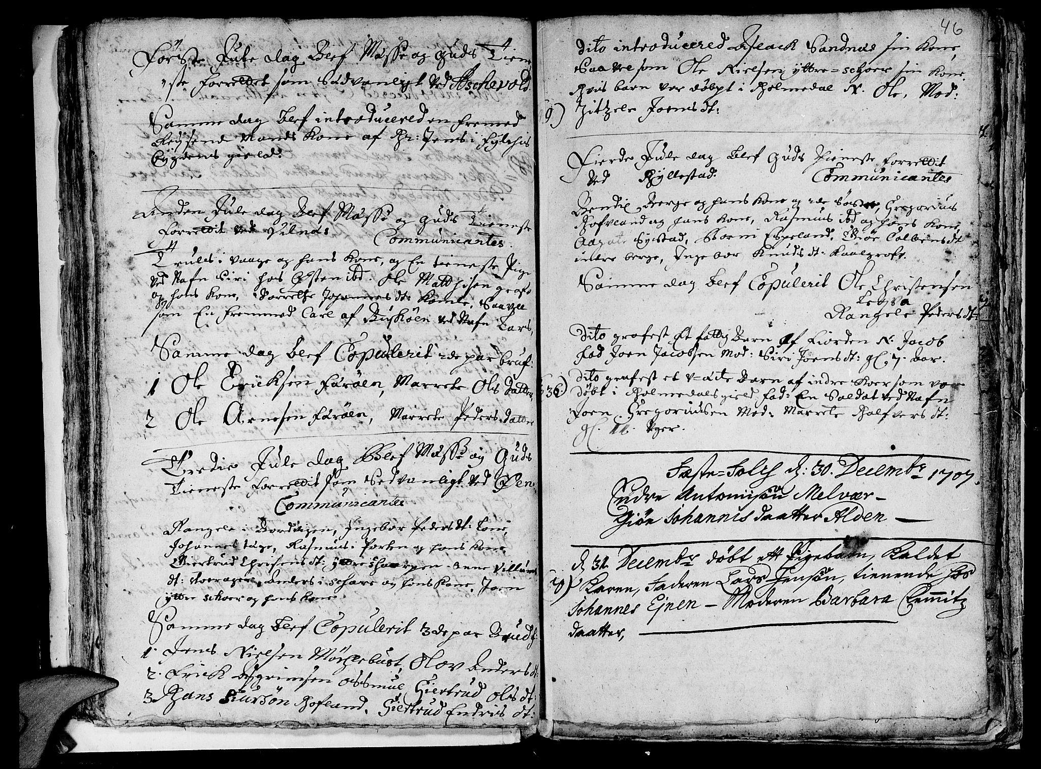 Askvoll sokneprestembete, AV/SAB-A-79501/H/Haa/Haaa/L0001: Ministerialbok nr. A 1, 1706-1711, s. 46