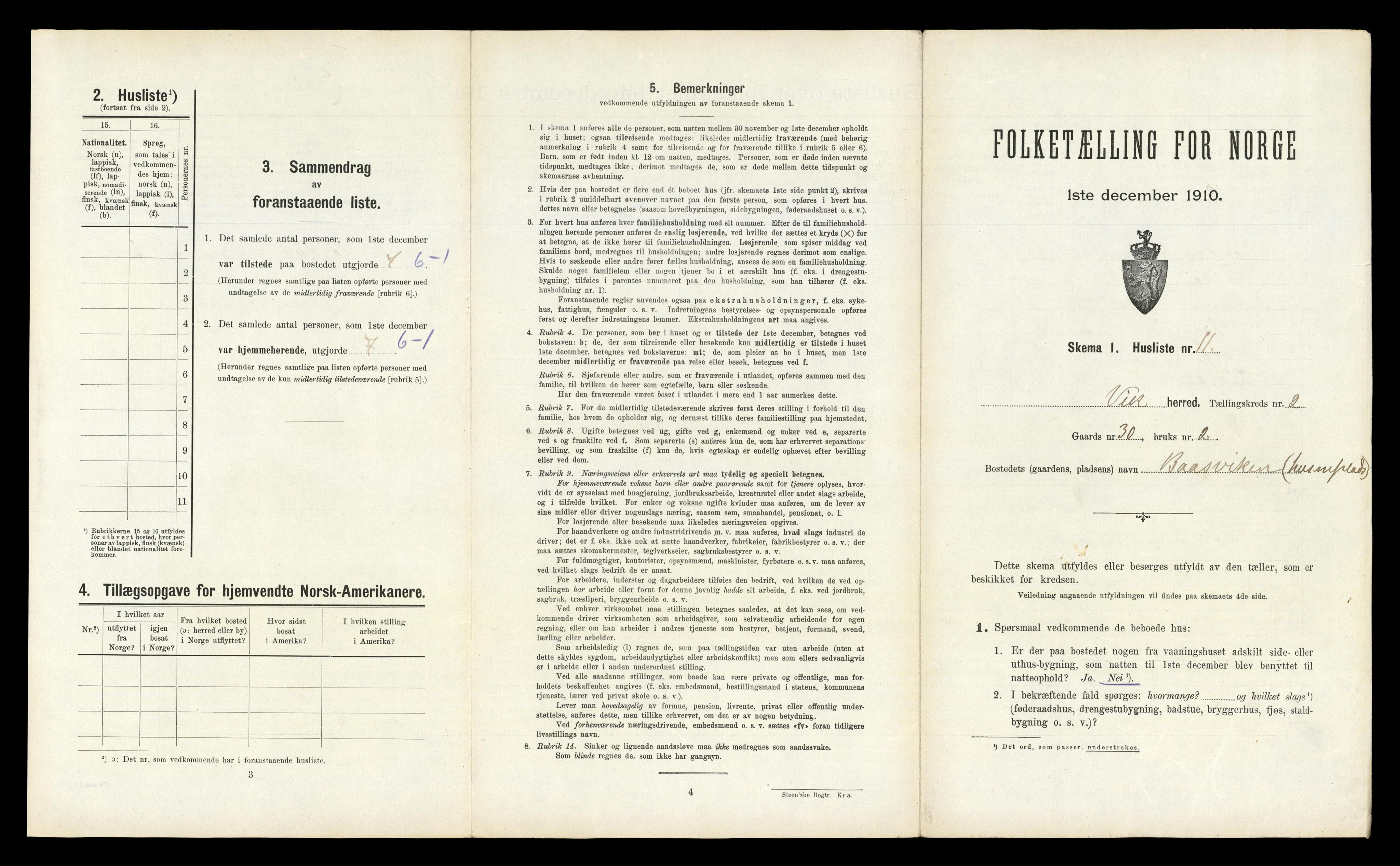 RA, Folketelling 1910 for 1812 Vik herred, 1910, s. 146