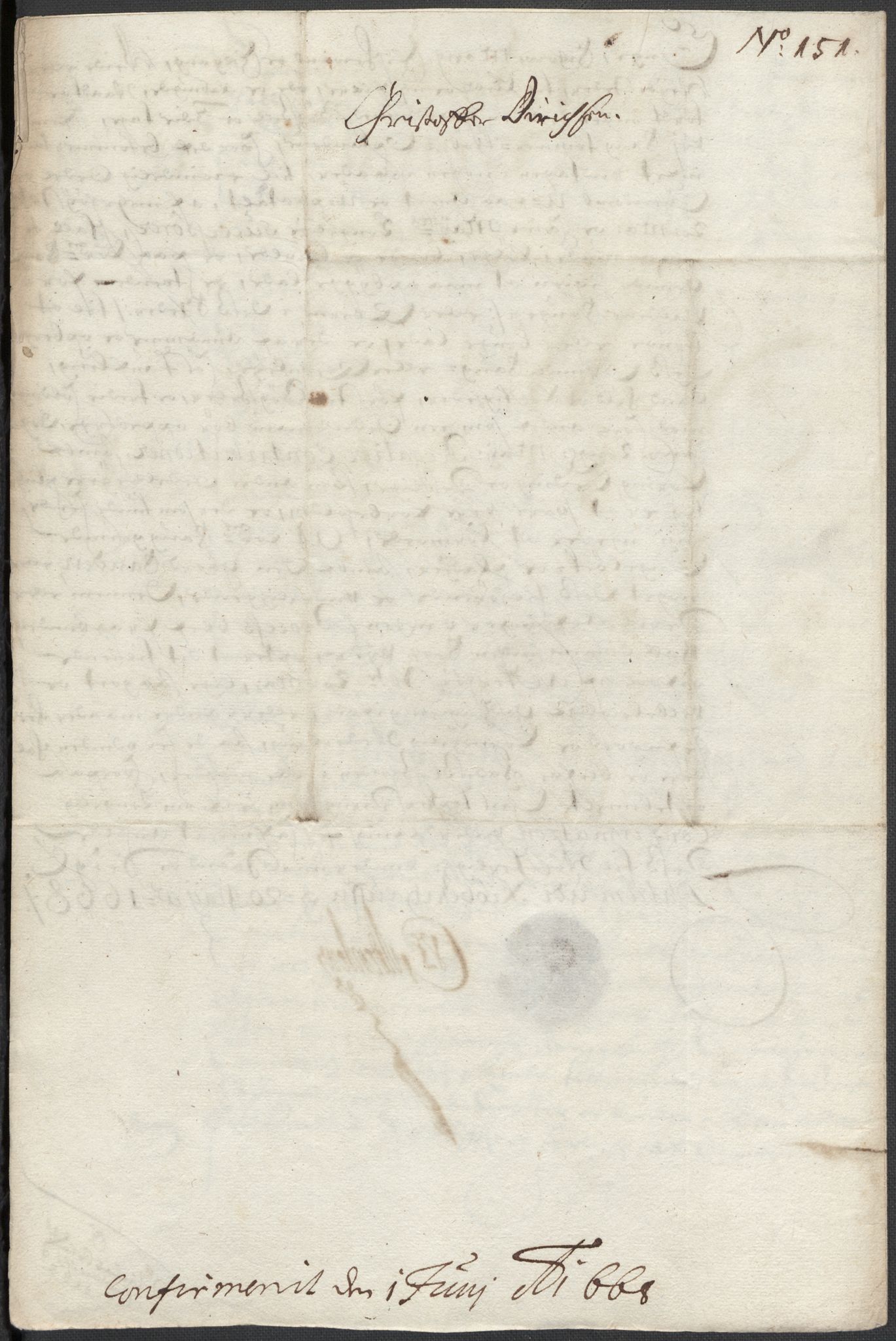 Rentekammeret, Kammerkanselliet, RA/EA-3111/G/Gg/Ggj/Ggja/L0001b: Skjøter utstedt av myndigheter i Norge og senere ombyttet med kongelige konfirmasjonsskjøter, 1663-1669, s. 159
