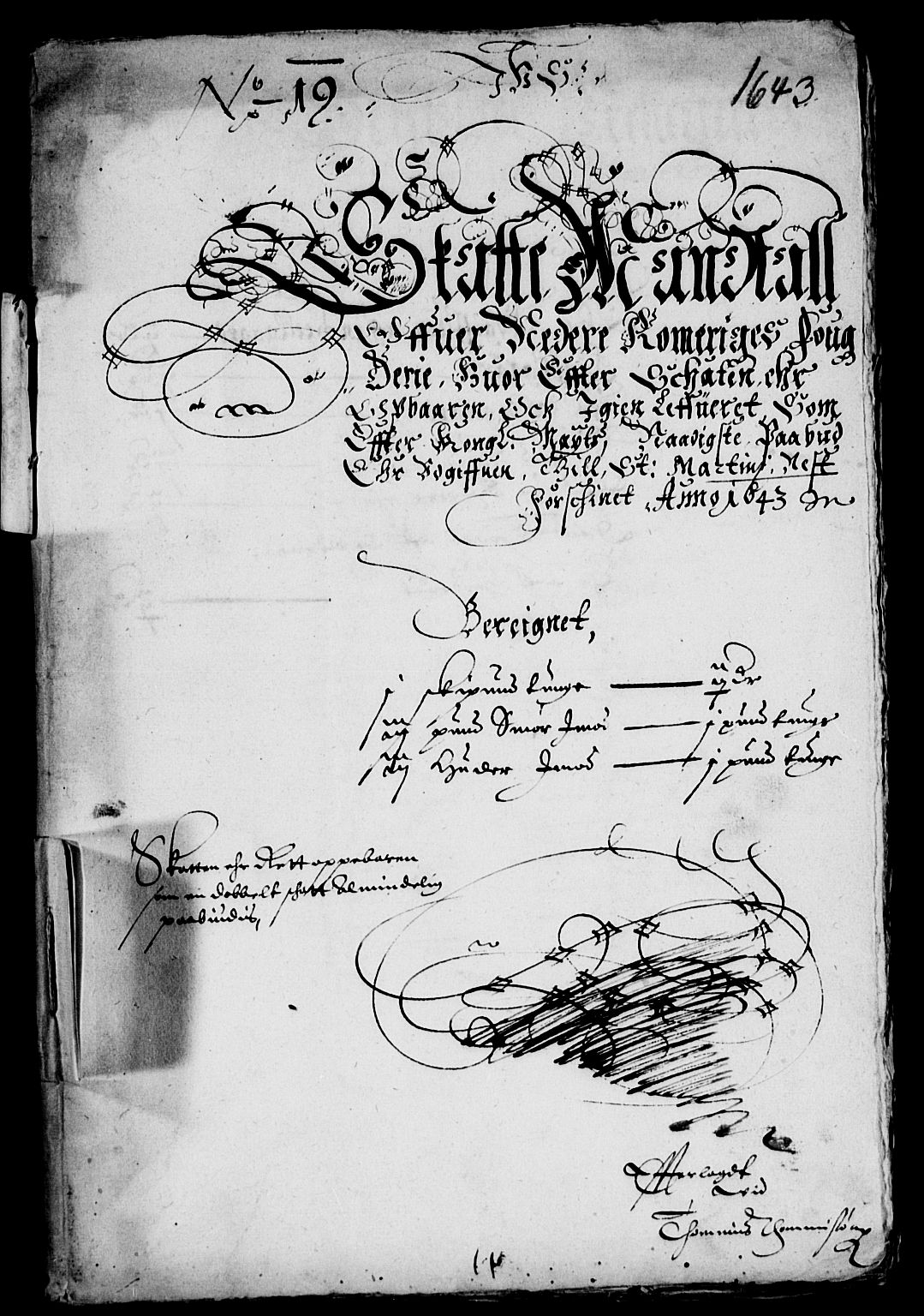 Rentekammeret inntil 1814, Reviderte regnskaper, Lensregnskaper, RA/EA-5023/R/Rb/Rba/L0173: Akershus len, 1643-1644