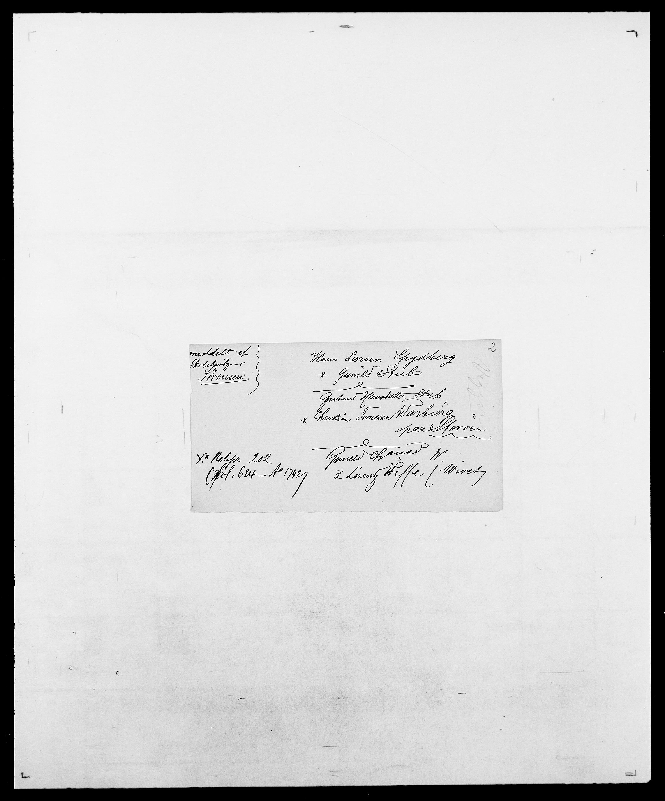 Delgobe, Charles Antoine - samling, AV/SAO-PAO-0038/D/Da/L0036: Skaanør - Staverskov, s. 592