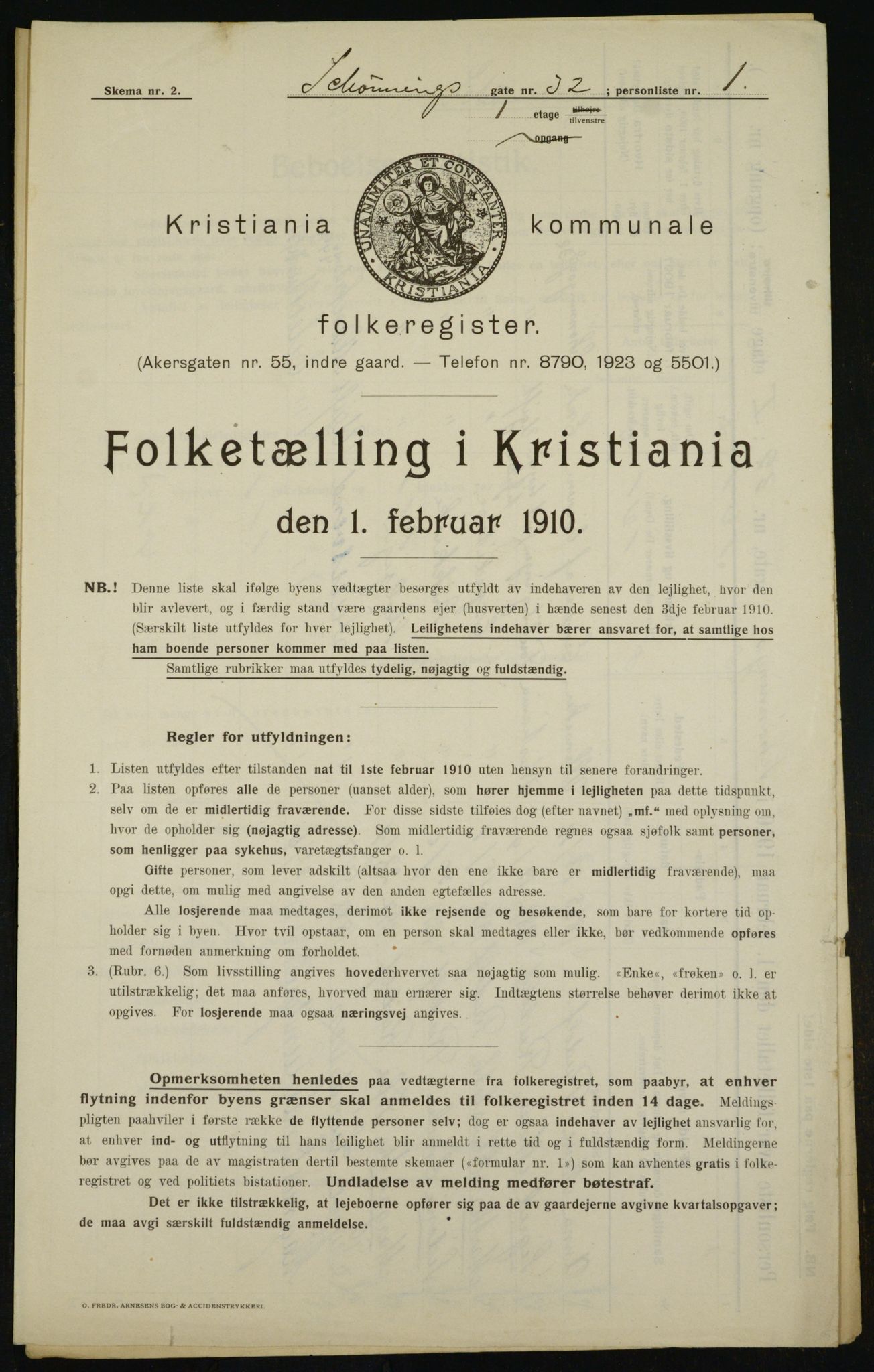 OBA, Kommunal folketelling 1.2.1910 for Kristiania, 1910, s. 89530