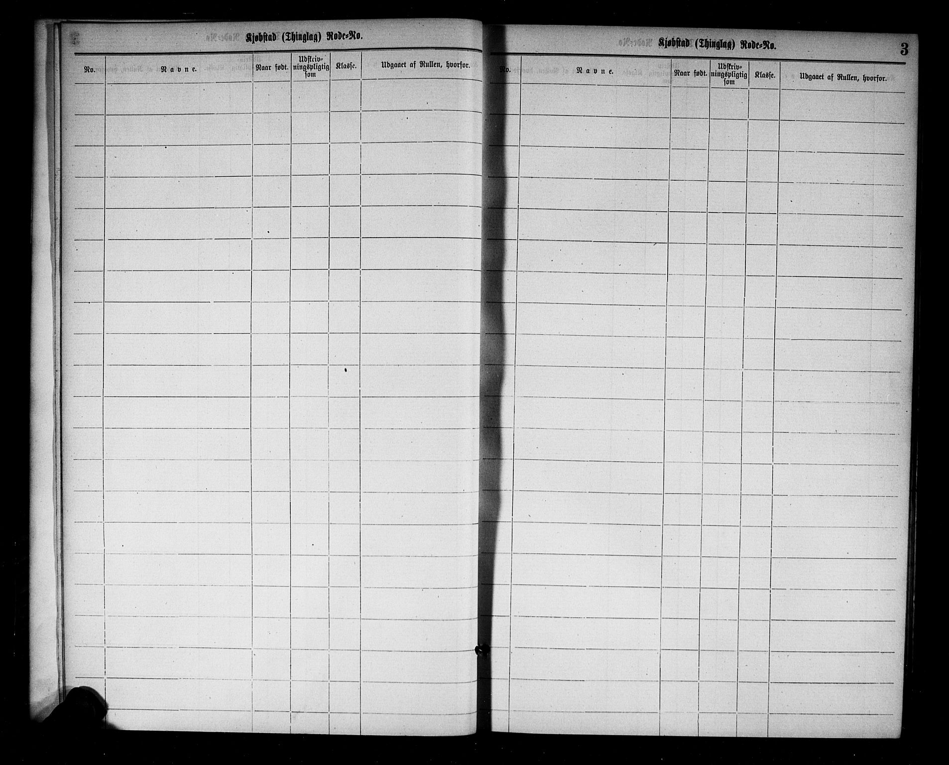 Mandal mønstringskrets, AV/SAK-2031-0016/F/Ff/L0001: Utskrivningsregisterrulle, nr som i hovedrulle, med register, L-15, 1860-1900, s. 6