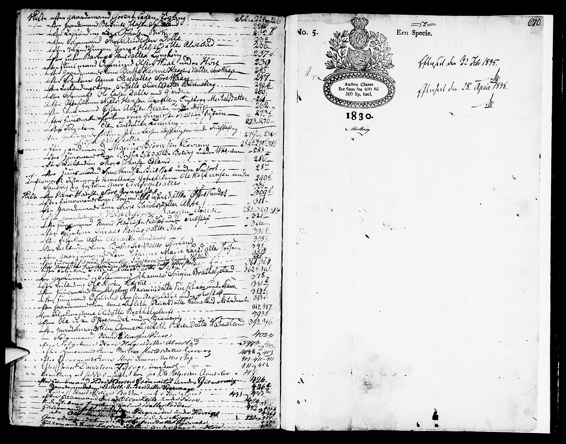 Karmsund sorenskriveri, AV/SAST-A-100311/01/IV/IVDB/L0008: SKIFTEPROTOKOLL BA1 AVALDSNES, HETLAND, 1830-1853, s. 669b-670a