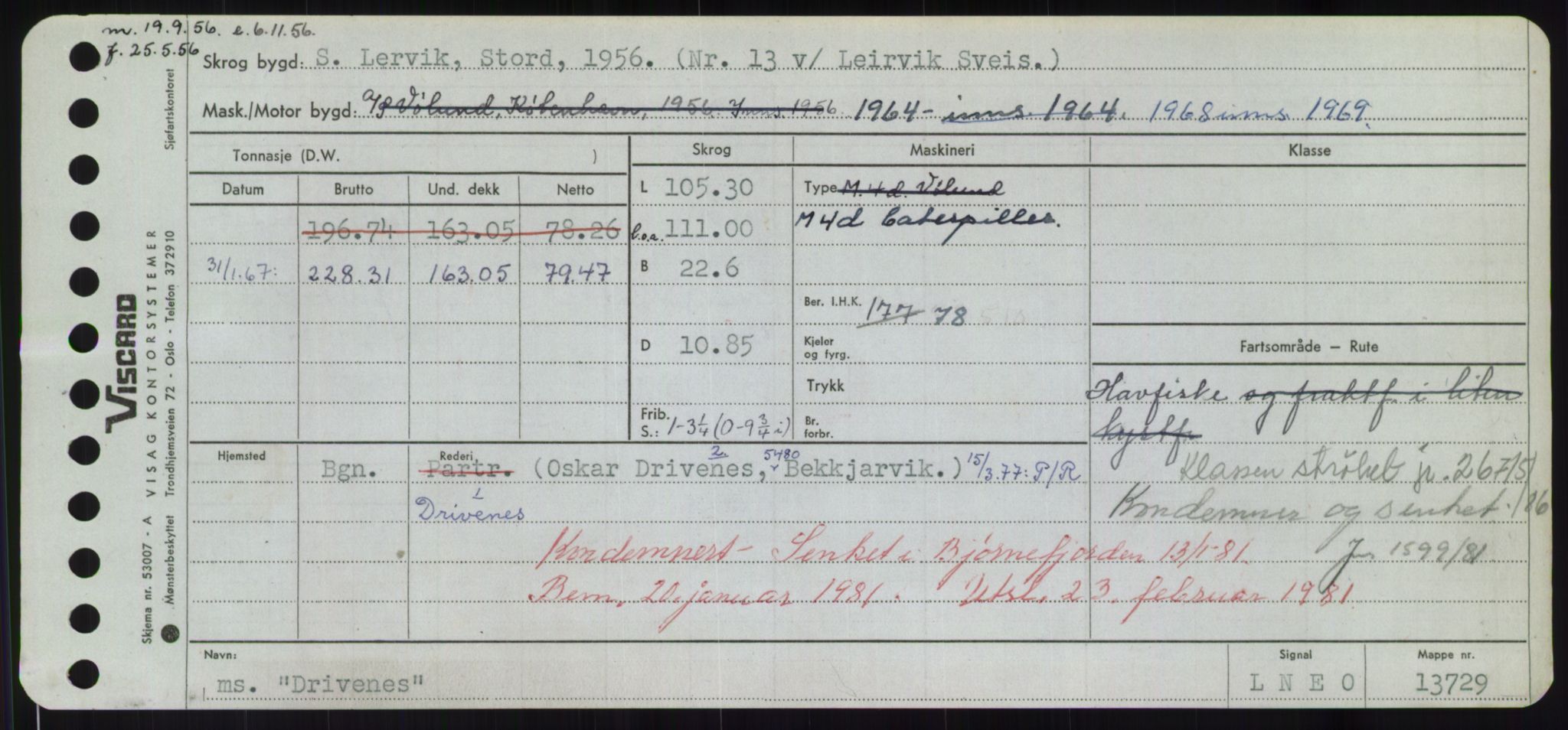 Sjøfartsdirektoratet med forløpere, Skipsmålingen, RA/S-1627/H/Hd/L0008: Fartøy, C-D, s. 649