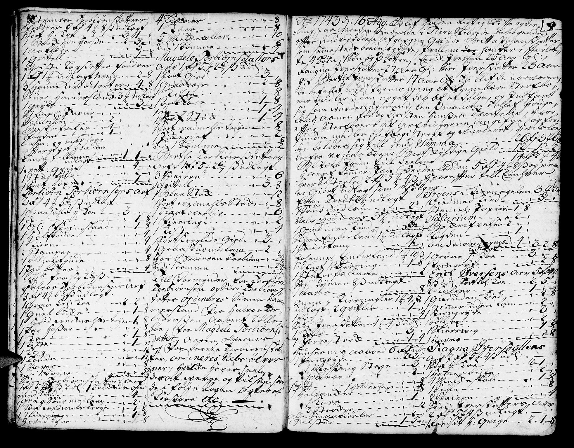 Sunnhordland sorenskrivar, AV/SAB-A-2401/1/H/Ha/Haa/L0006: Skifteprotokollar. Register på lesesal. Fol. 1061- ut, 1743-1749, s. 8b-9a
