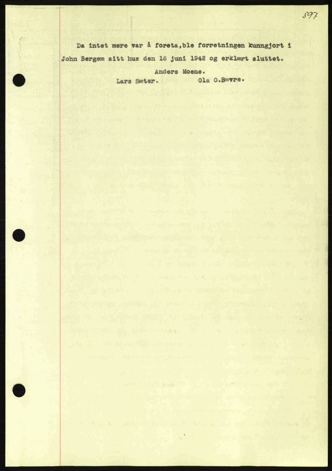 Nordmøre sorenskriveri, AV/SAT-A-4132/1/2/2Ca: Pantebok nr. A94, 1942-1943, Dagboknr: 160/1943