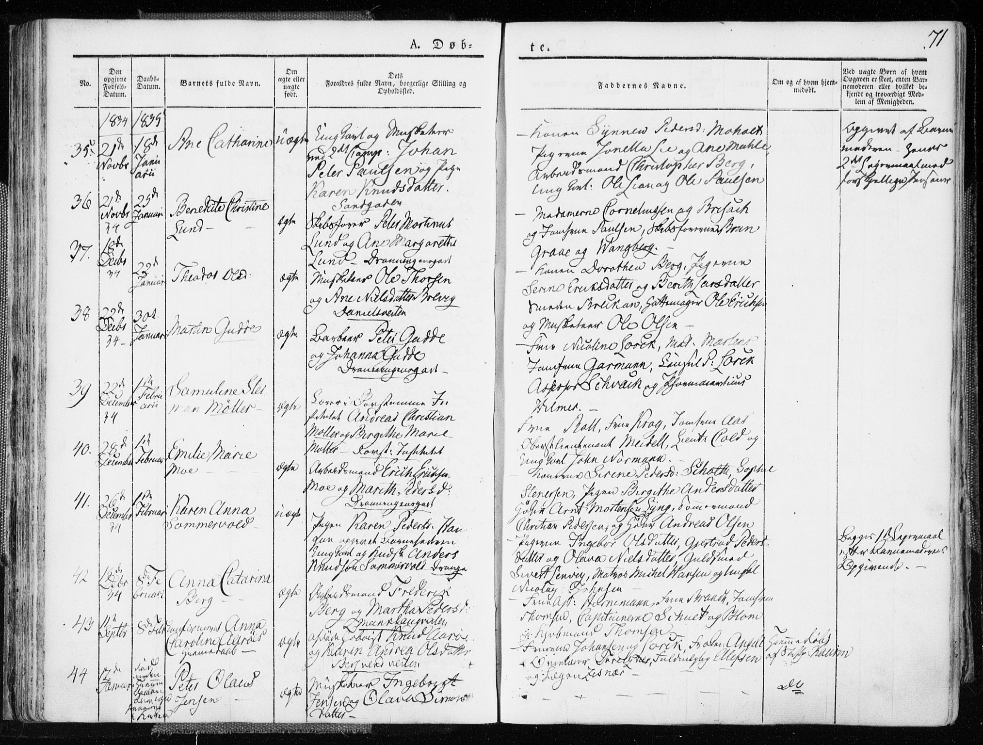 Ministerialprotokoller, klokkerbøker og fødselsregistre - Sør-Trøndelag, AV/SAT-A-1456/601/L0047: Ministerialbok nr. 601A15, 1831-1839, s. 71
