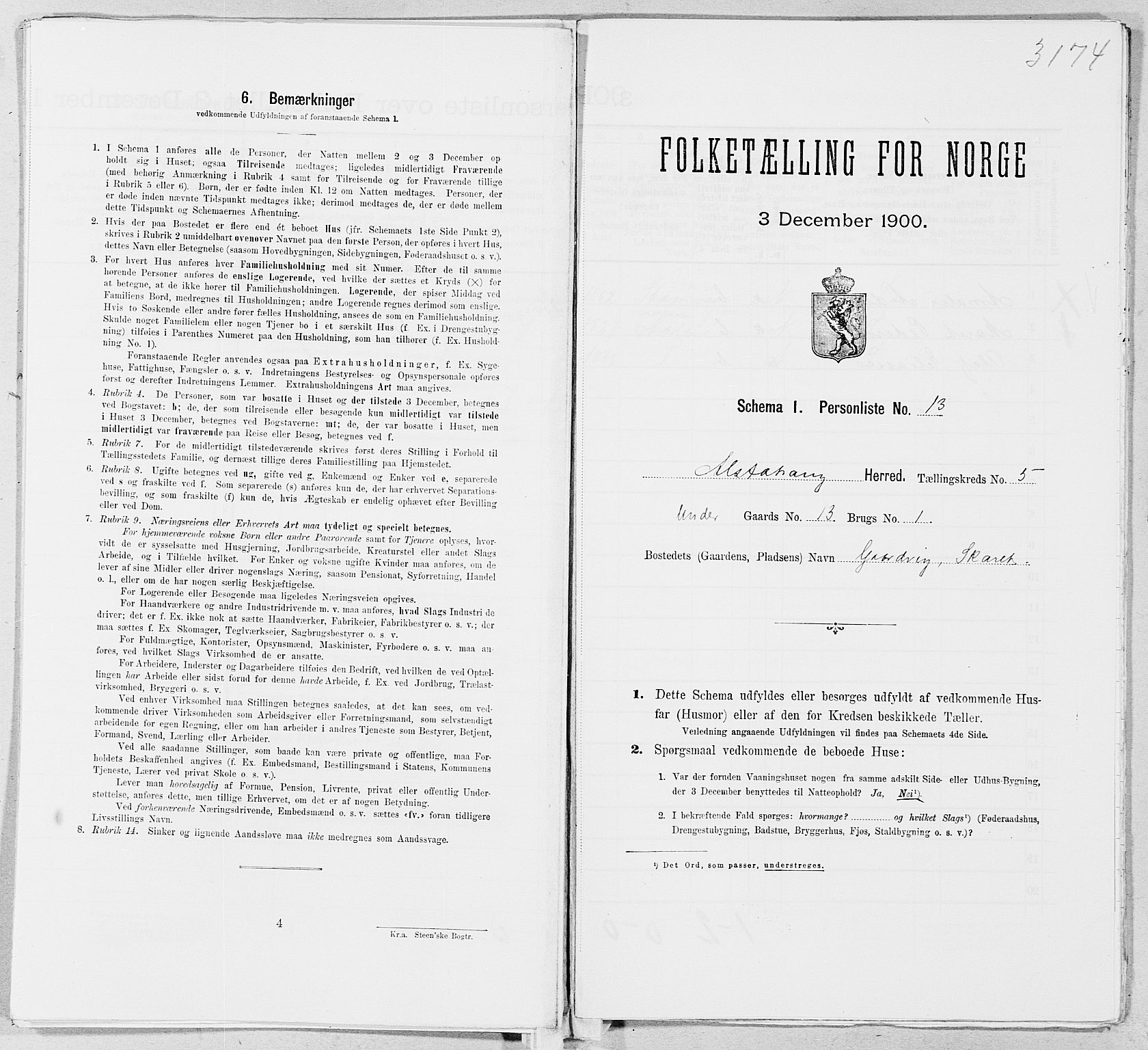 SAT, Folketelling 1900 for 1820 Alstahaug herred, 1900, s. 755