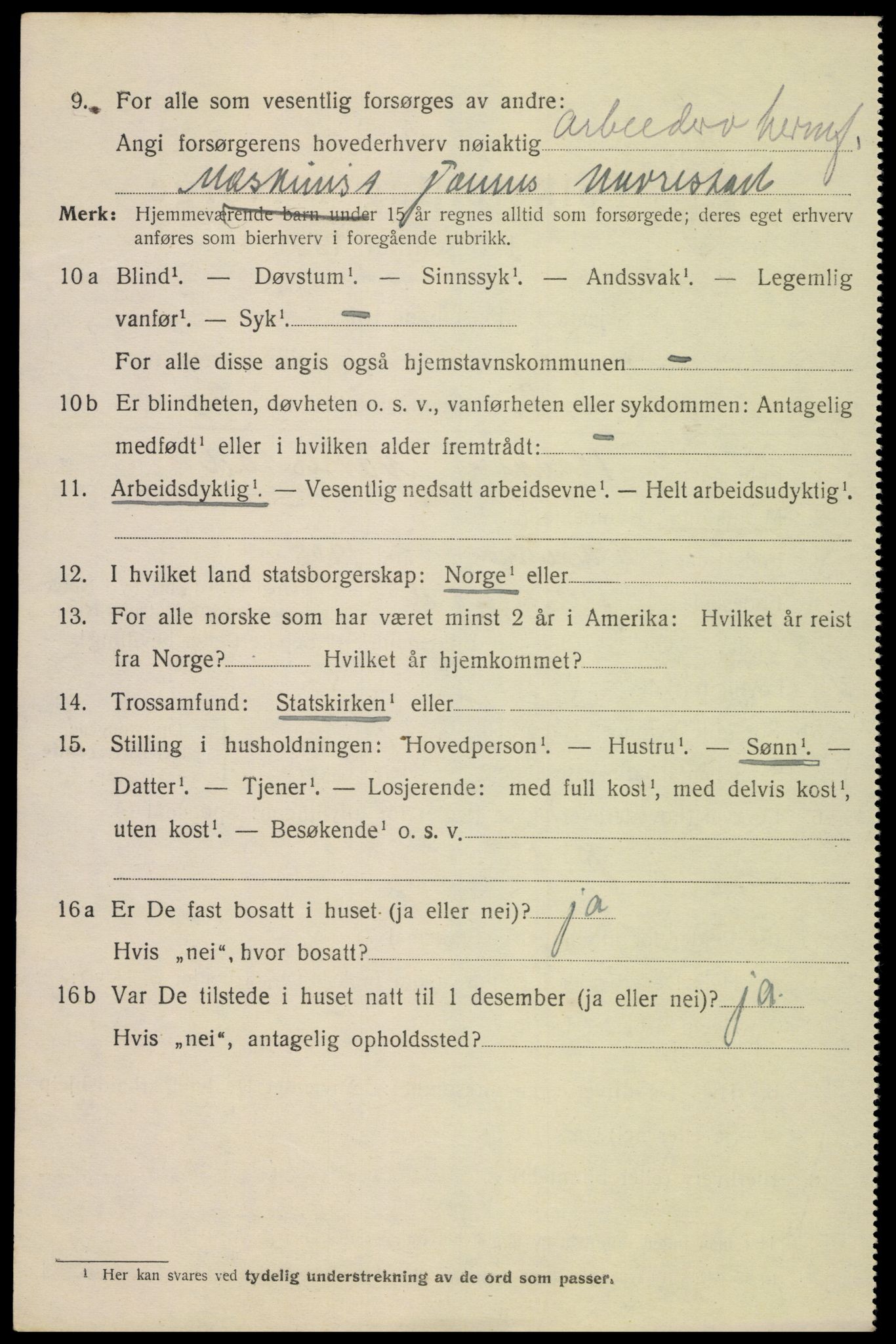 SAK, Folketelling 1920 for 1004 Flekkefjord kjøpstad, 1920, s. 1923