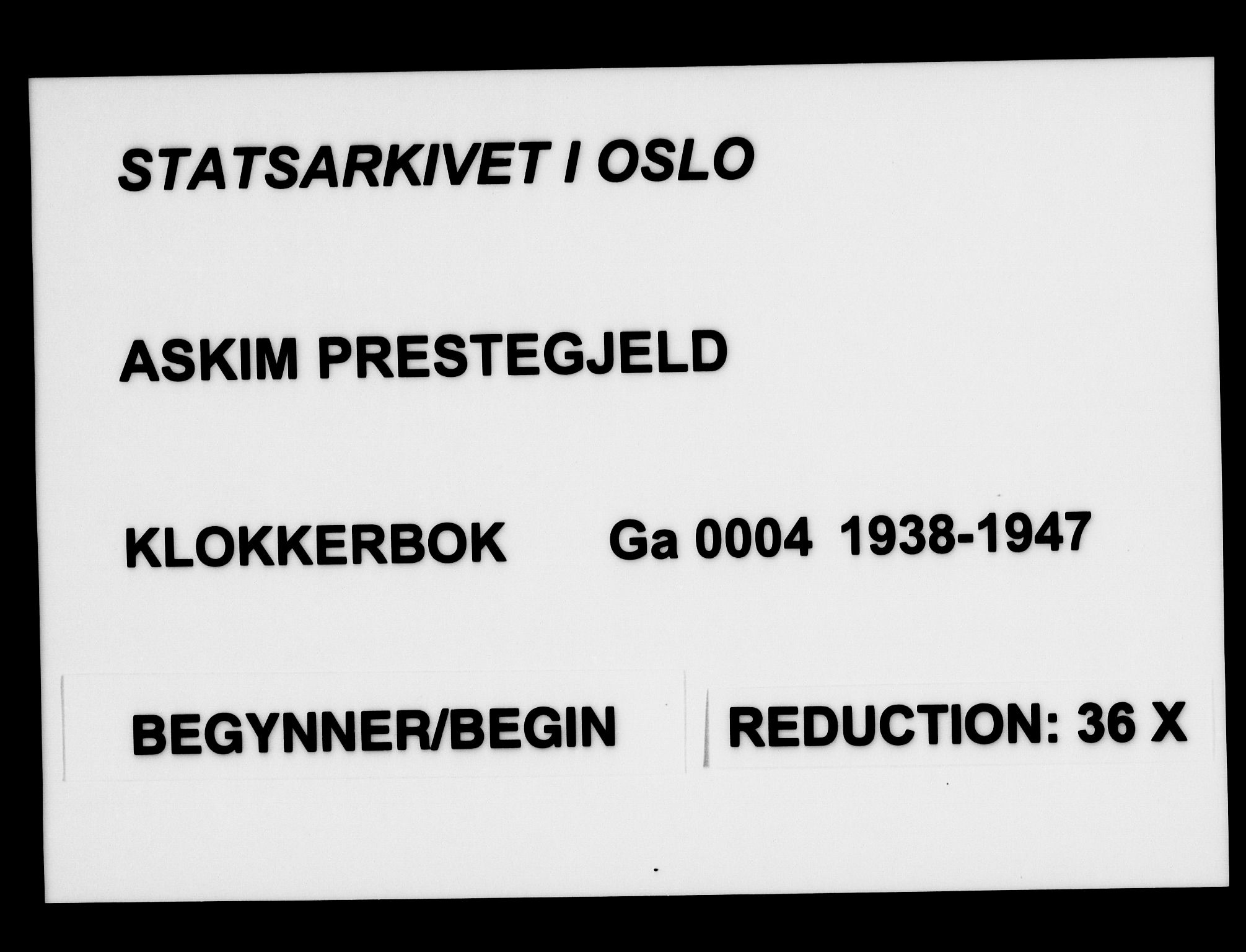 Askim prestekontor Kirkebøker, AV/SAO-A-10900/G/Ga/L0004: Klokkerbok nr. 4, 1938-1947