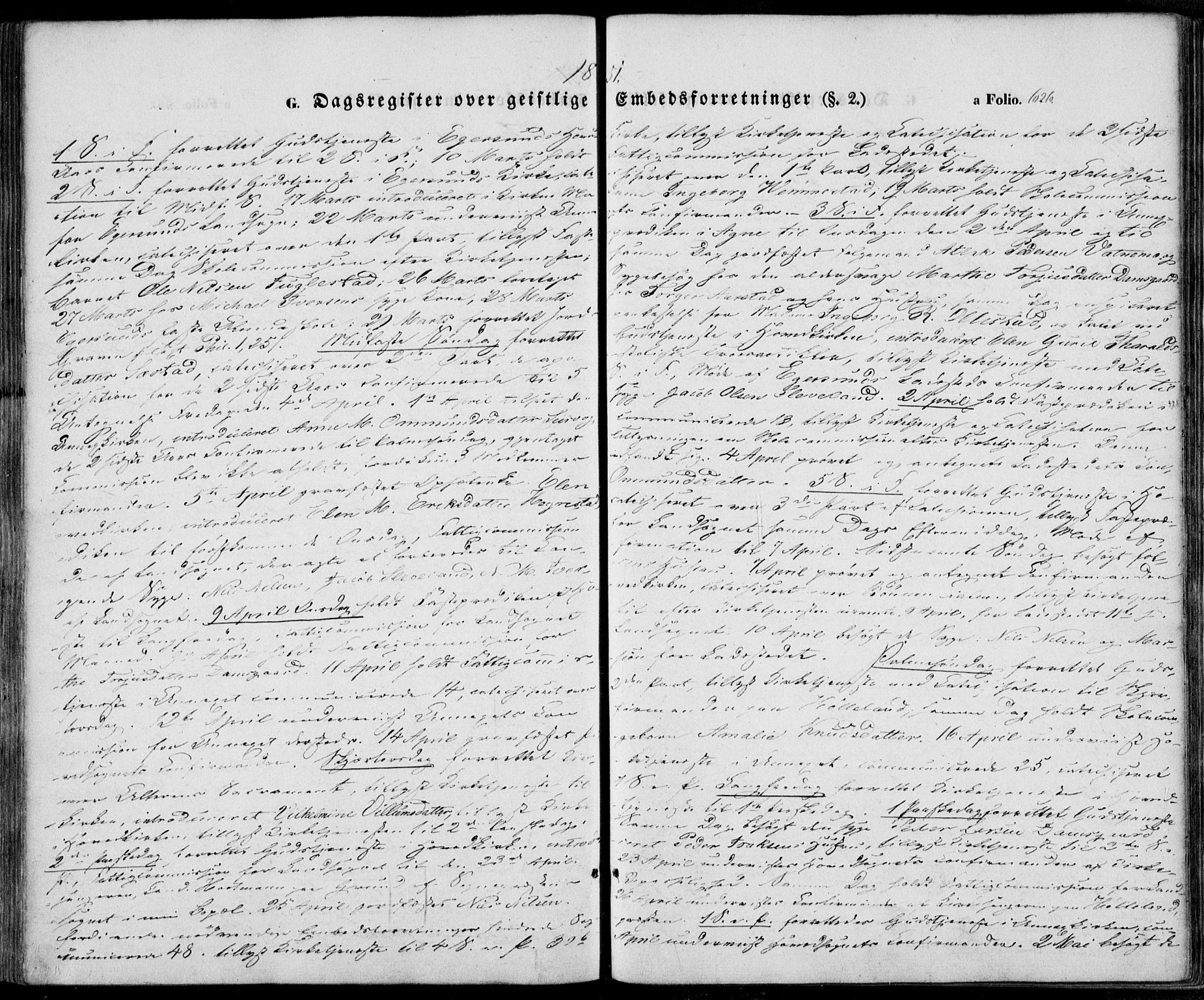 Eigersund sokneprestkontor, SAST/A-101807/S08/L0013: Ministerialbok nr. A 12.2, 1850-1865, s. 626
