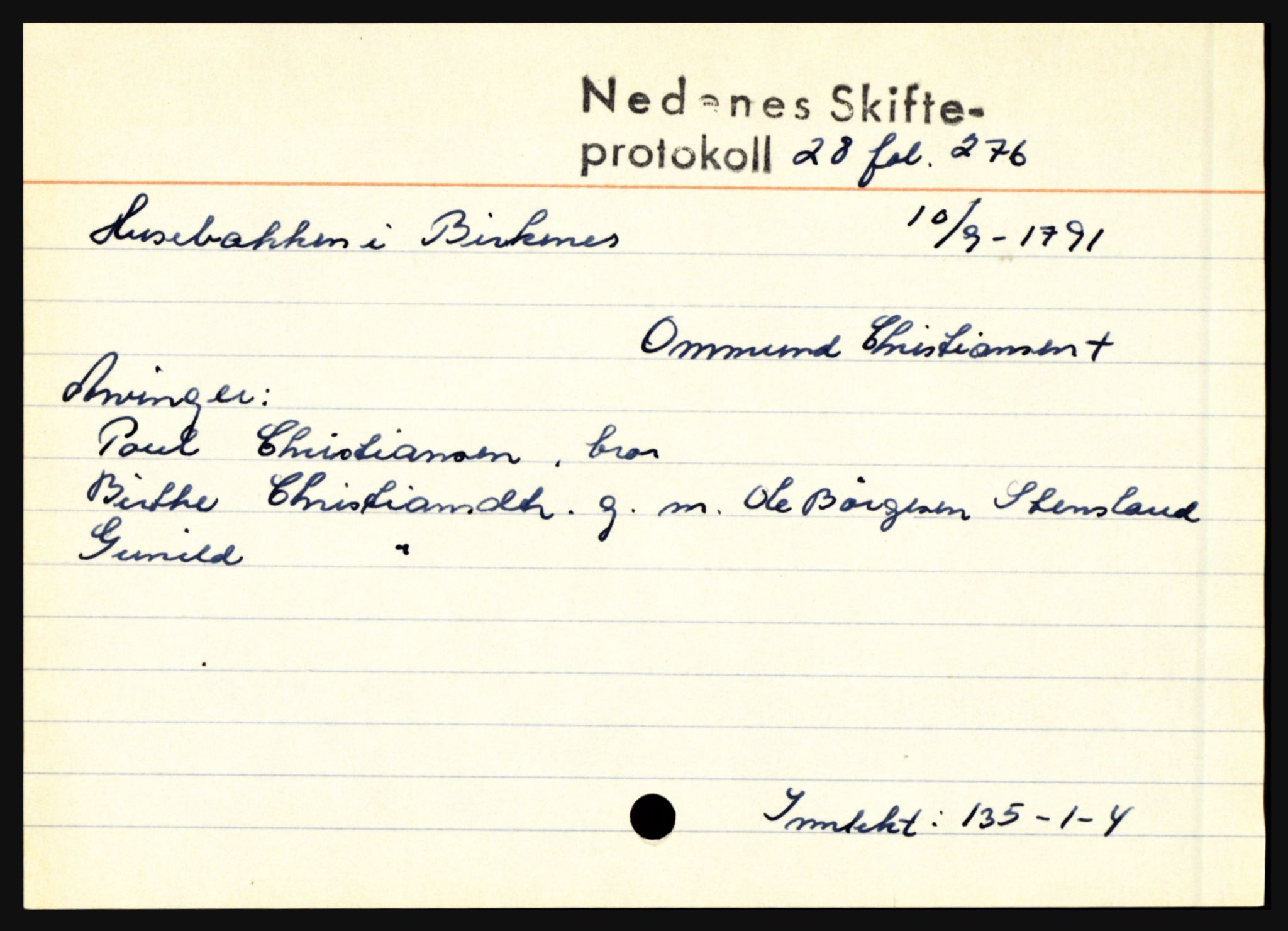 Nedenes sorenskriveri før 1824, AV/SAK-1221-0007/H, s. 13321