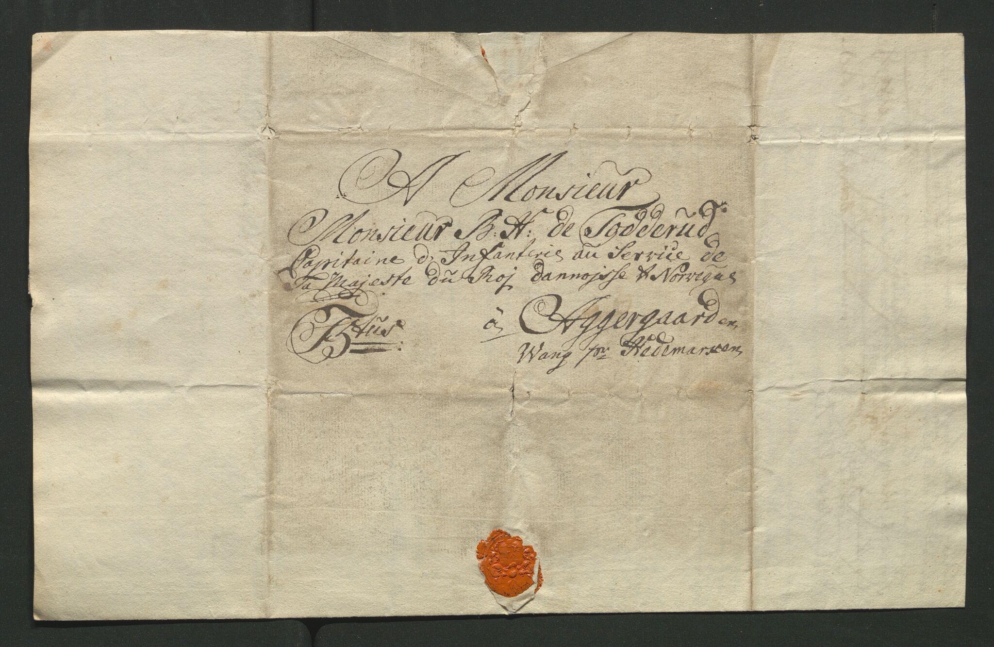 Åker i Vang, Hedmark, og familien Todderud, AV/SAH-ARK-010/J/Jc/L0002: Korrespondanse, 1753-1762, s. 162