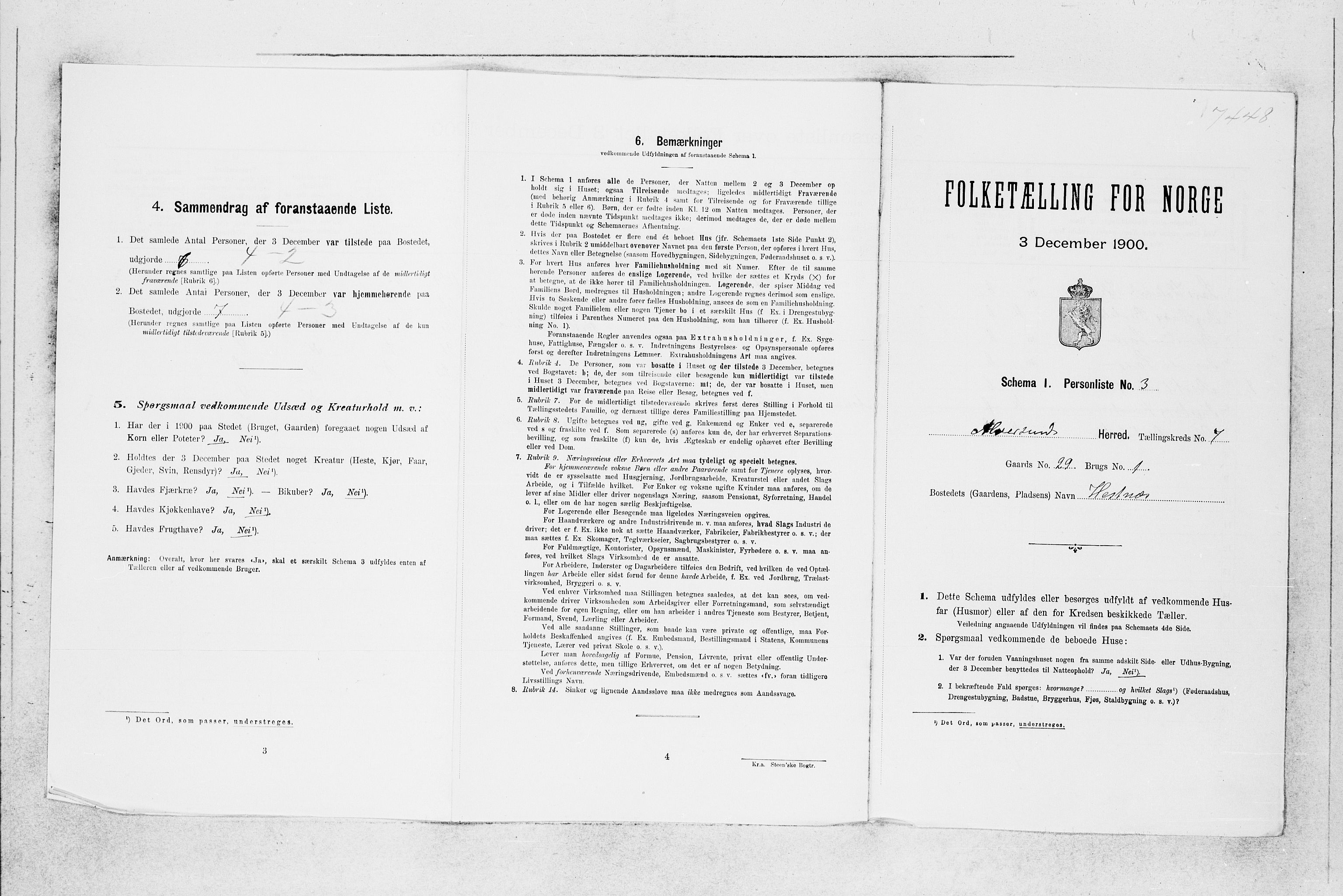 SAB, Folketelling 1900 for 1257 Alversund herred, 1900, s. 441