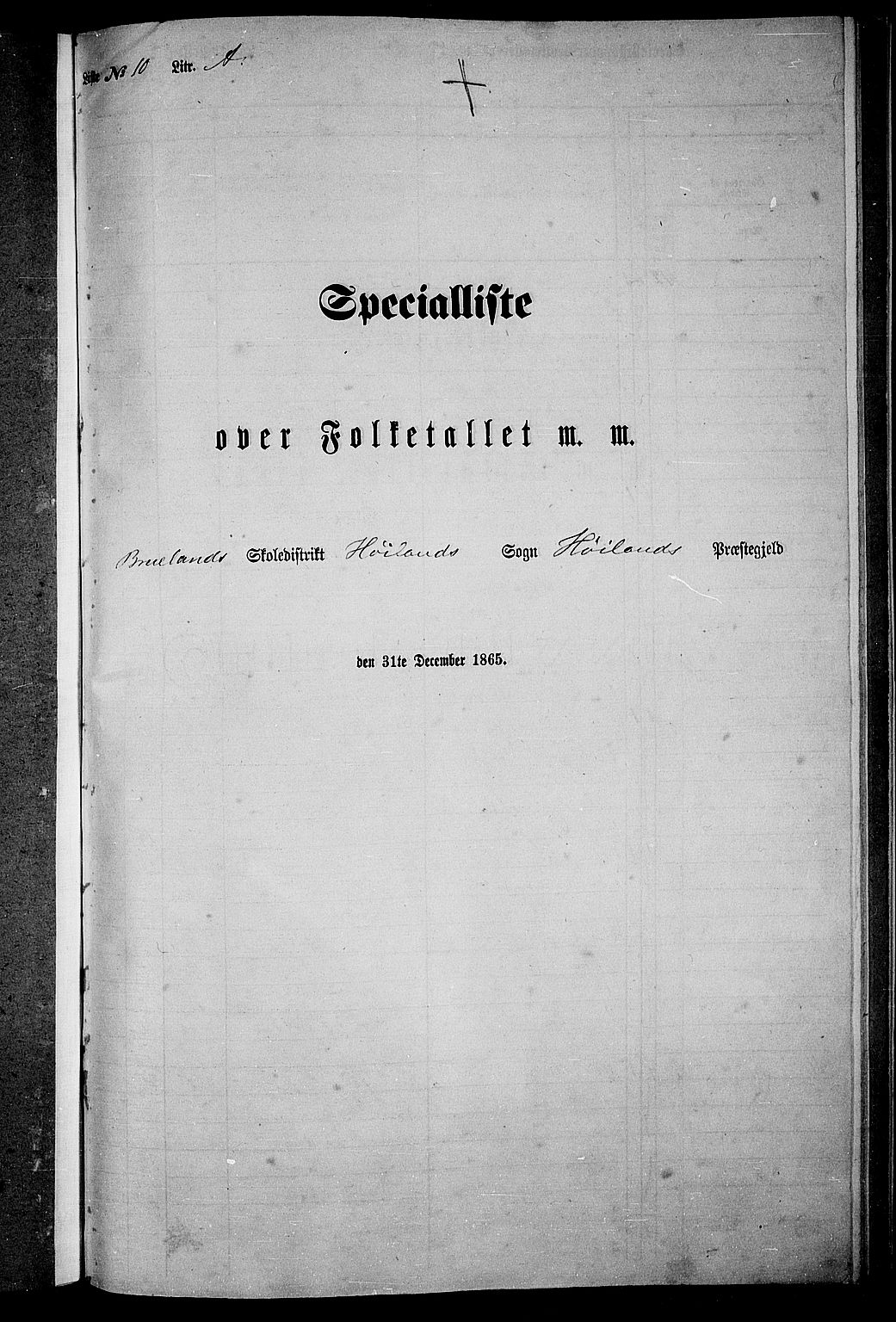 RA, Folketelling 1865 for 1123P Høyland prestegjeld, 1865, s. 127