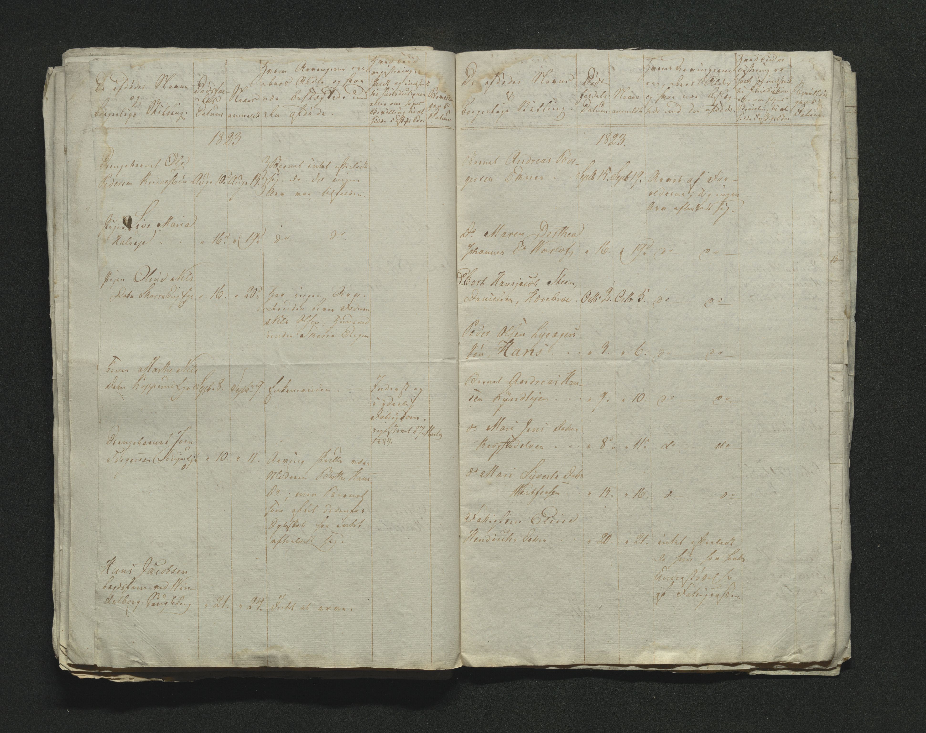 Eiker, Modum og Sigdal sorenskriveri, AV/SAKO-A-123/H/Ha/Hab/L0002: Dødsfallsmeldinger, 1823-1829, s. 79